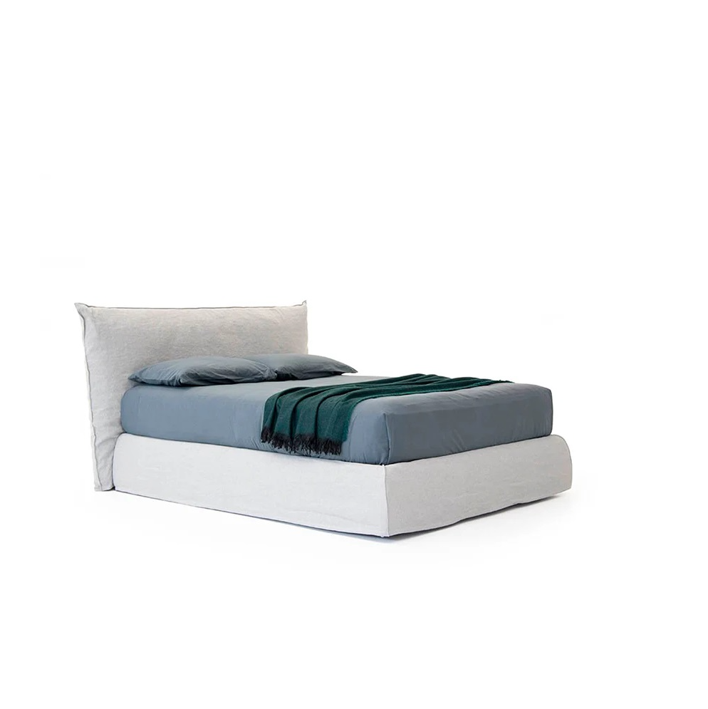 Piumotto Light Grey Lima 51 Fabric Bed