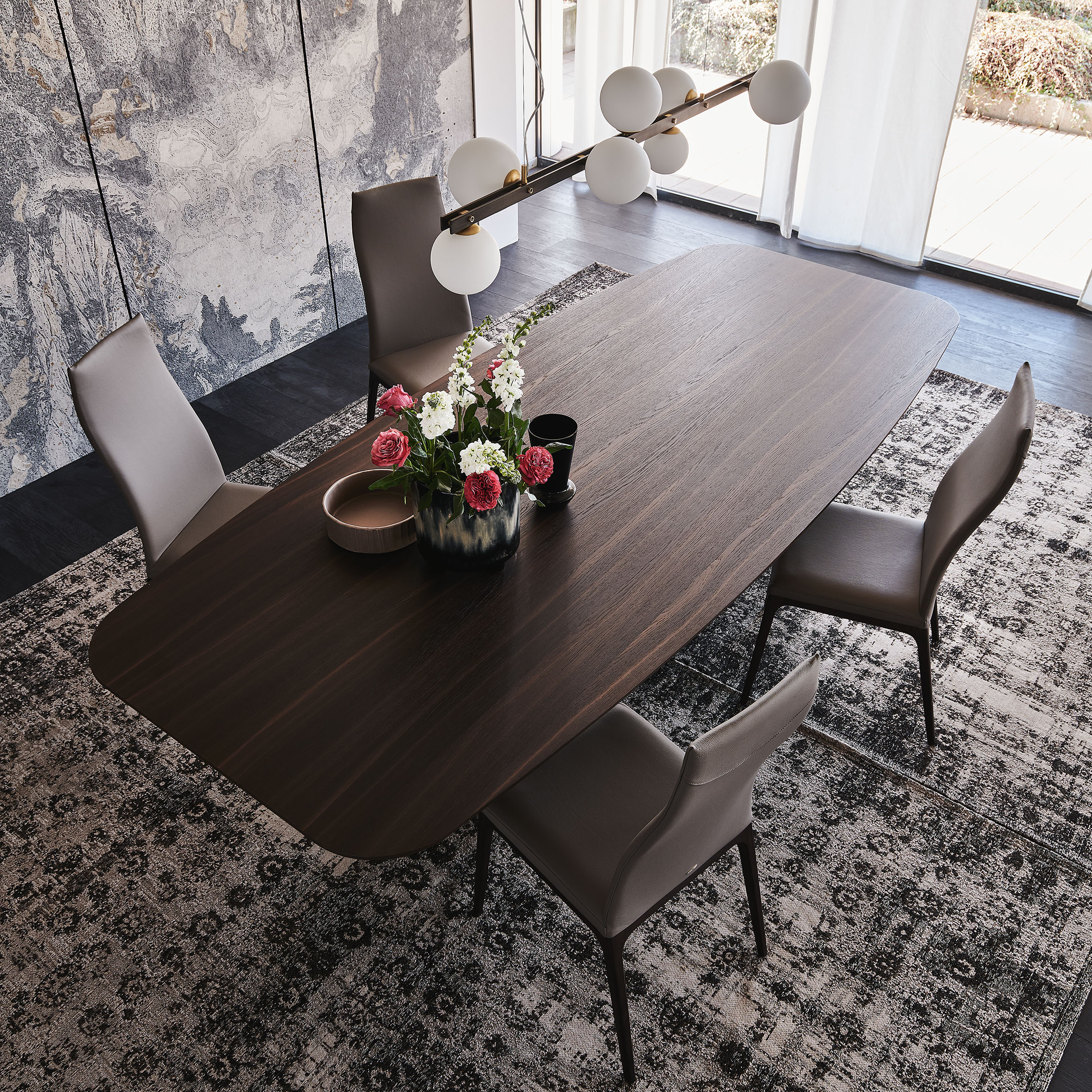 Dragon Wood Dining Table by Cattelan Italia