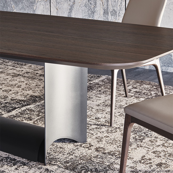 Dragon Wood Dining Table by Cattelan Italia