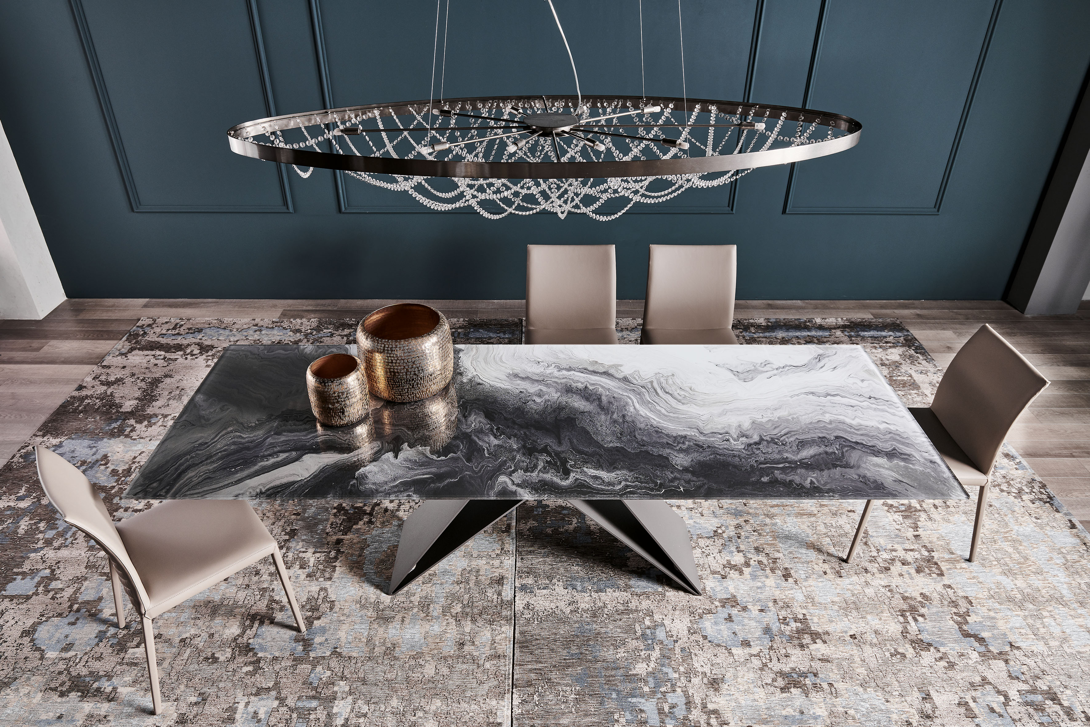 Cattelan Italia Premier Crystalart Dining Table