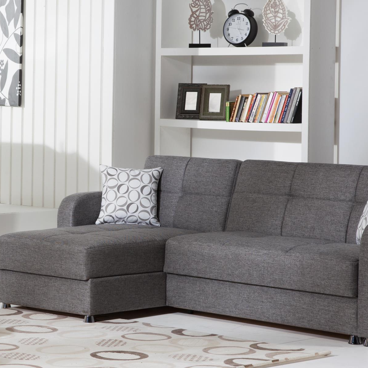 Vision Sectional-Bed In Diego Gray