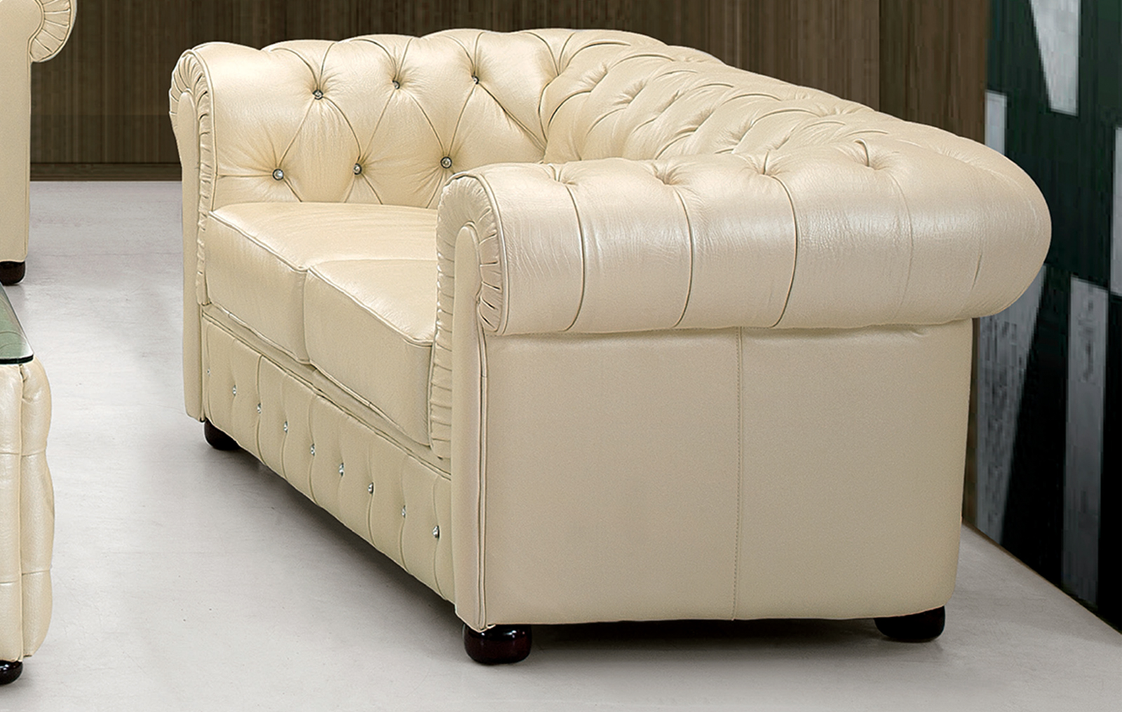 258 Leather Loveseat - Thumbnail 2