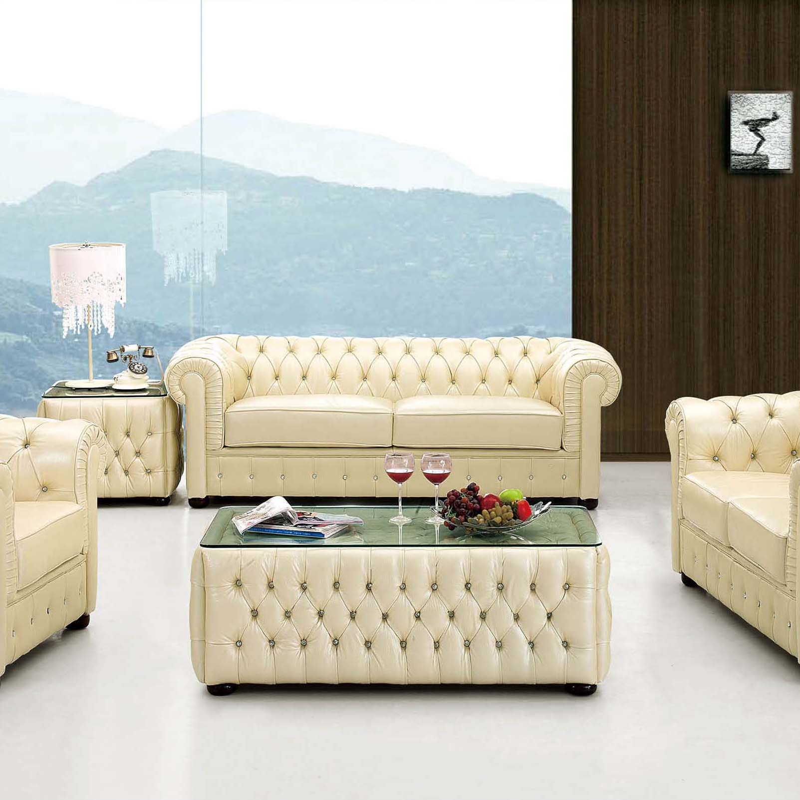 258 Leather Loveseat - Thumbnail 5