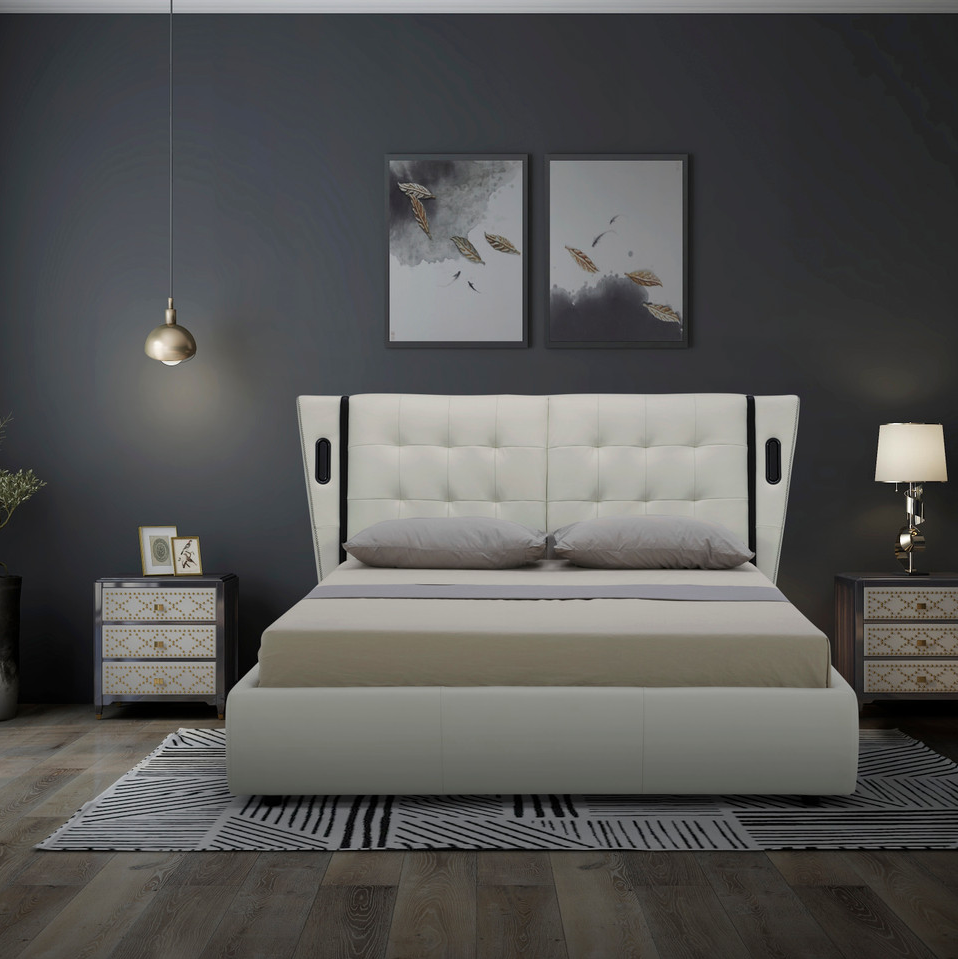 Milan Leather Bed - Thumbnail 3