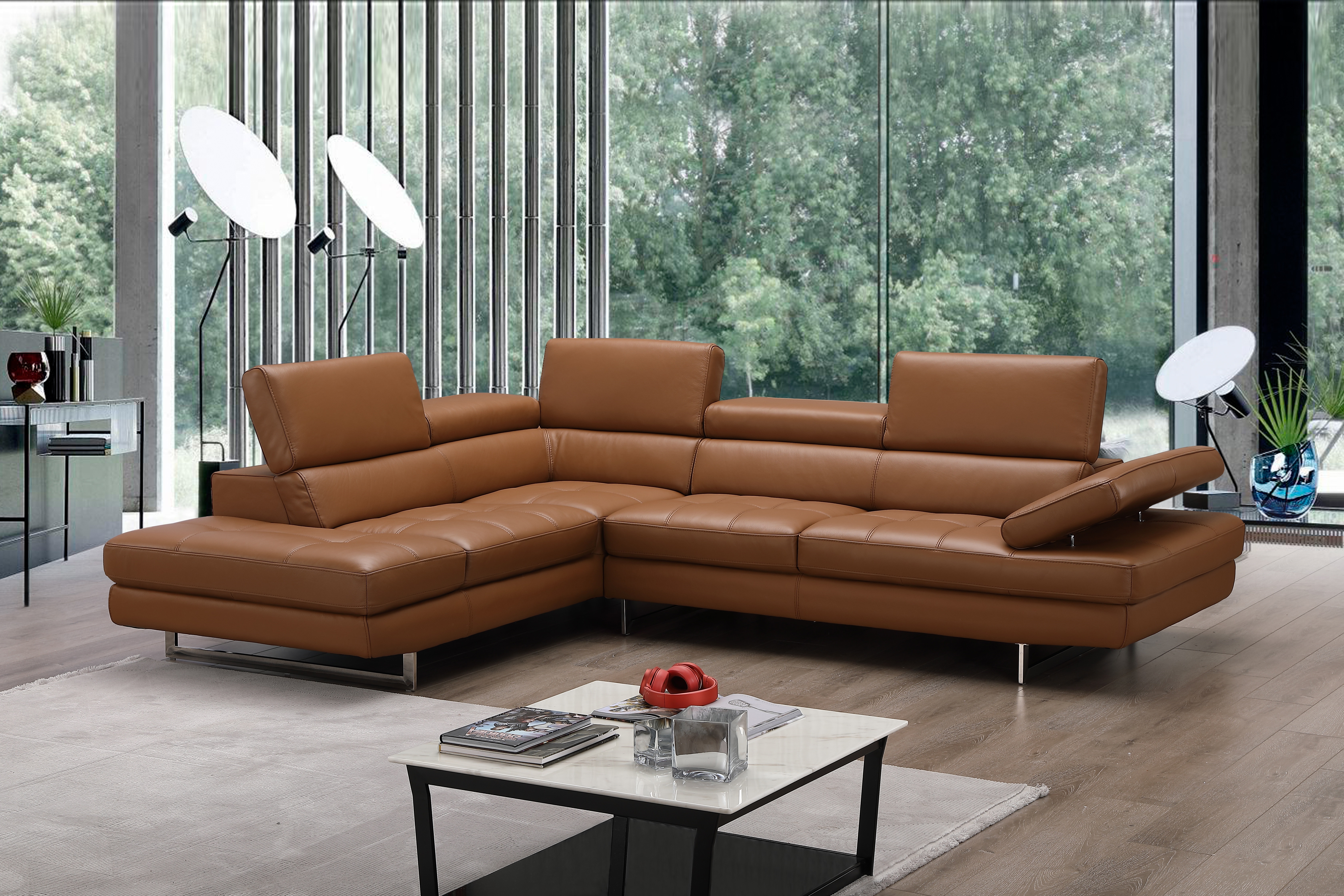 Caramel sectional on sale