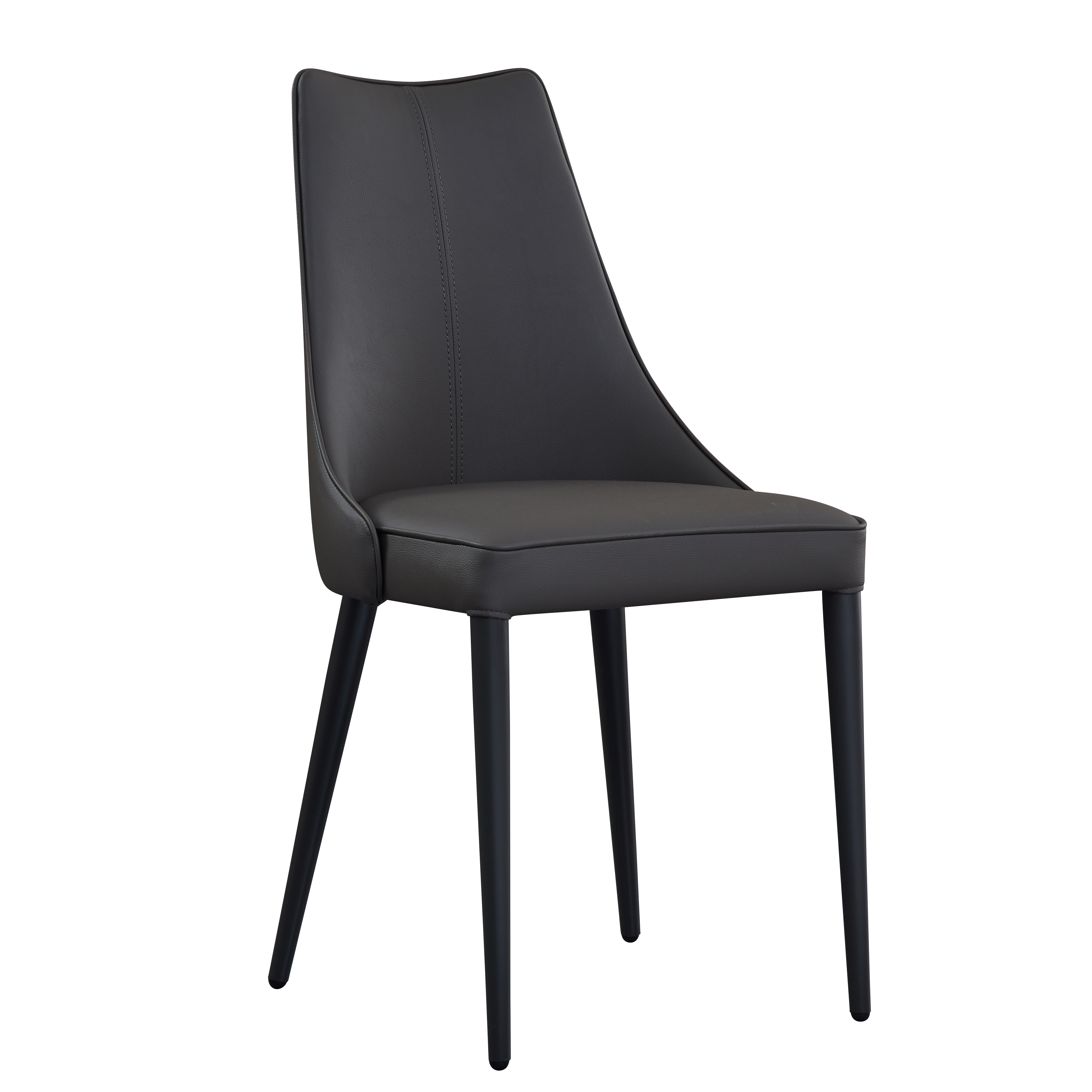 Bosa-Moderna Dining Chair in Grey Front View.jpg