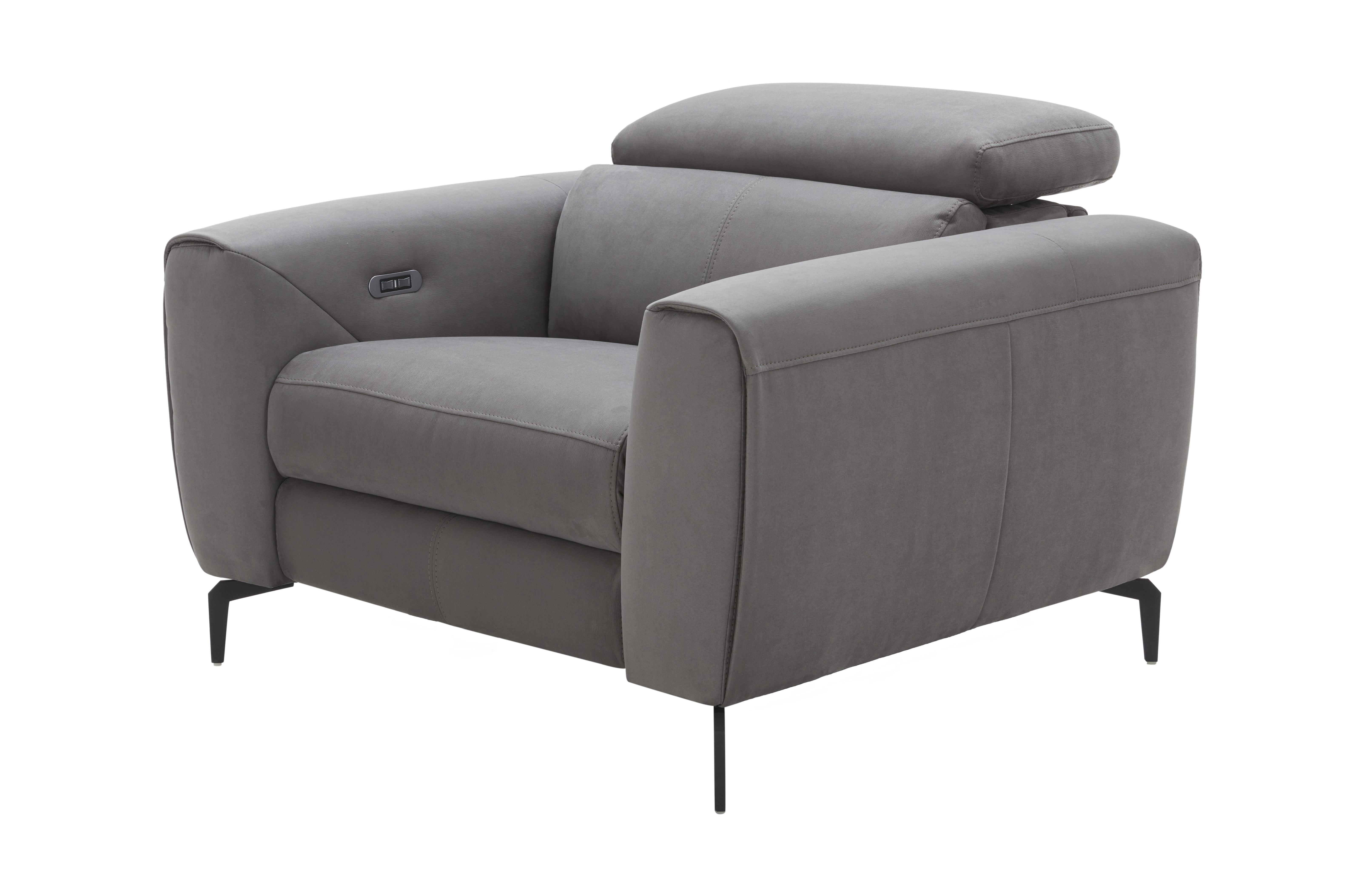 Lorenzo Grey Fabric Chair - Thumbnail 4