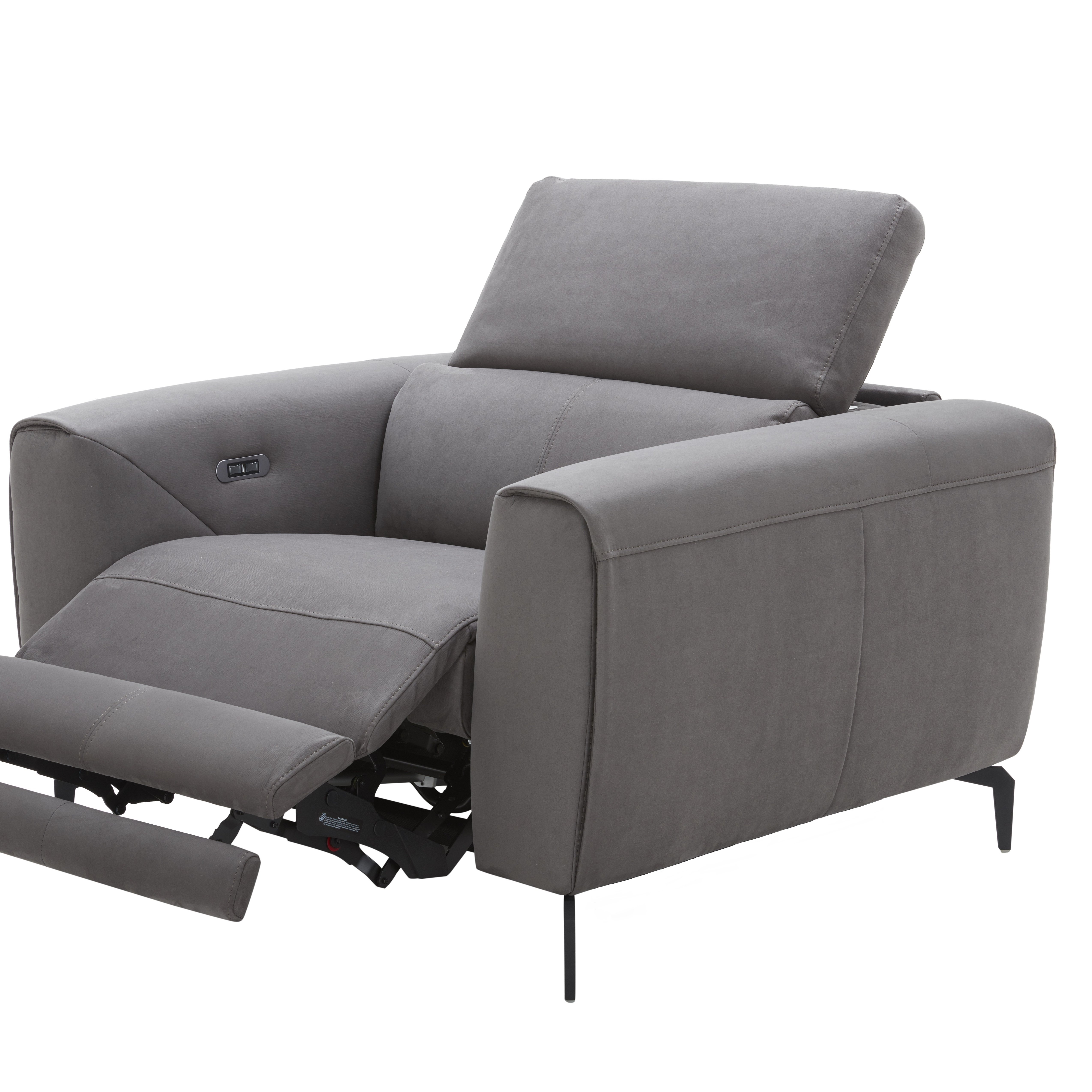 Lorenzo Grey Fabric Chair - Thumbnail 3