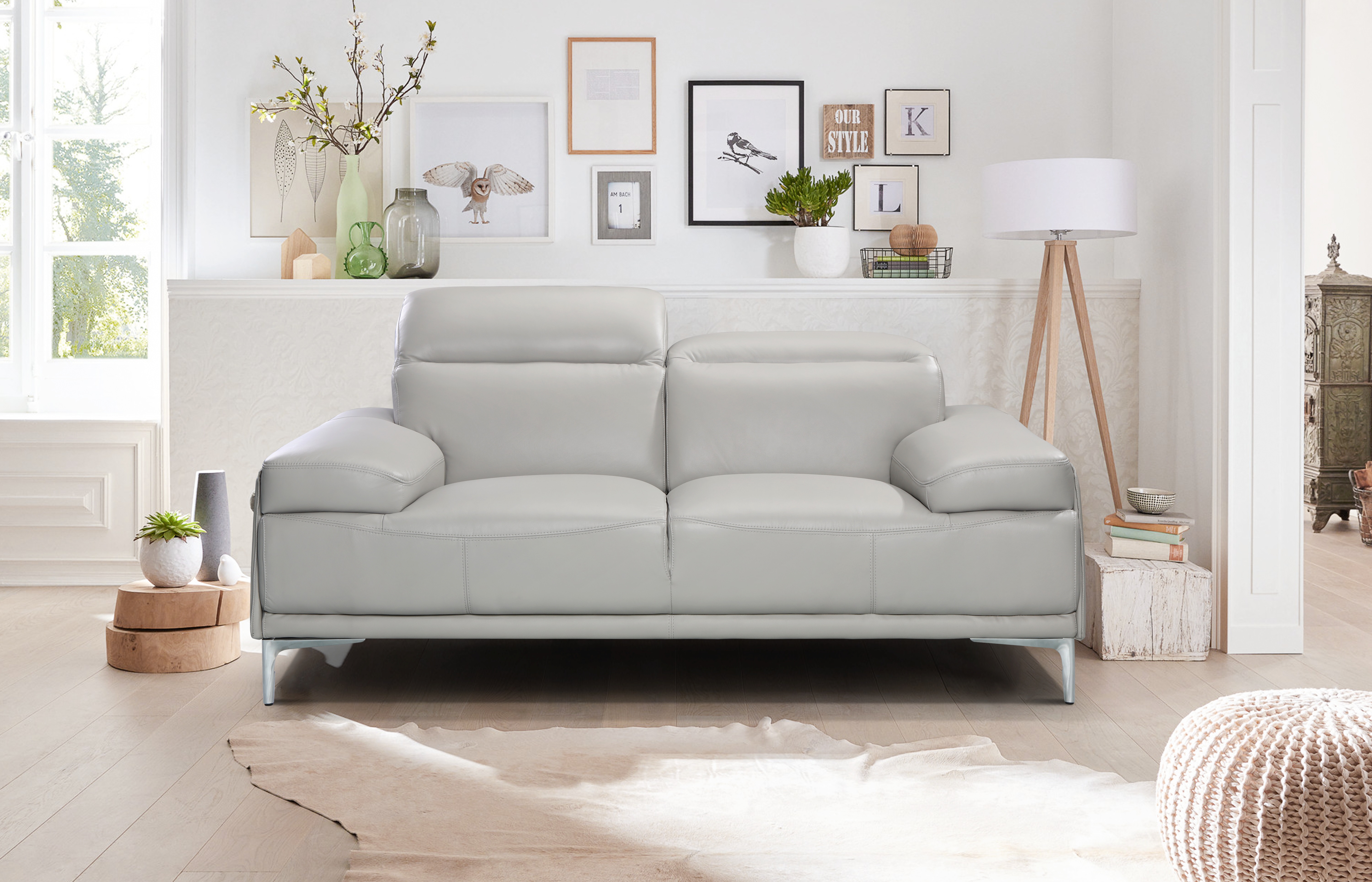 Nicolo Light Grey Love Seat Room Setting.jpg