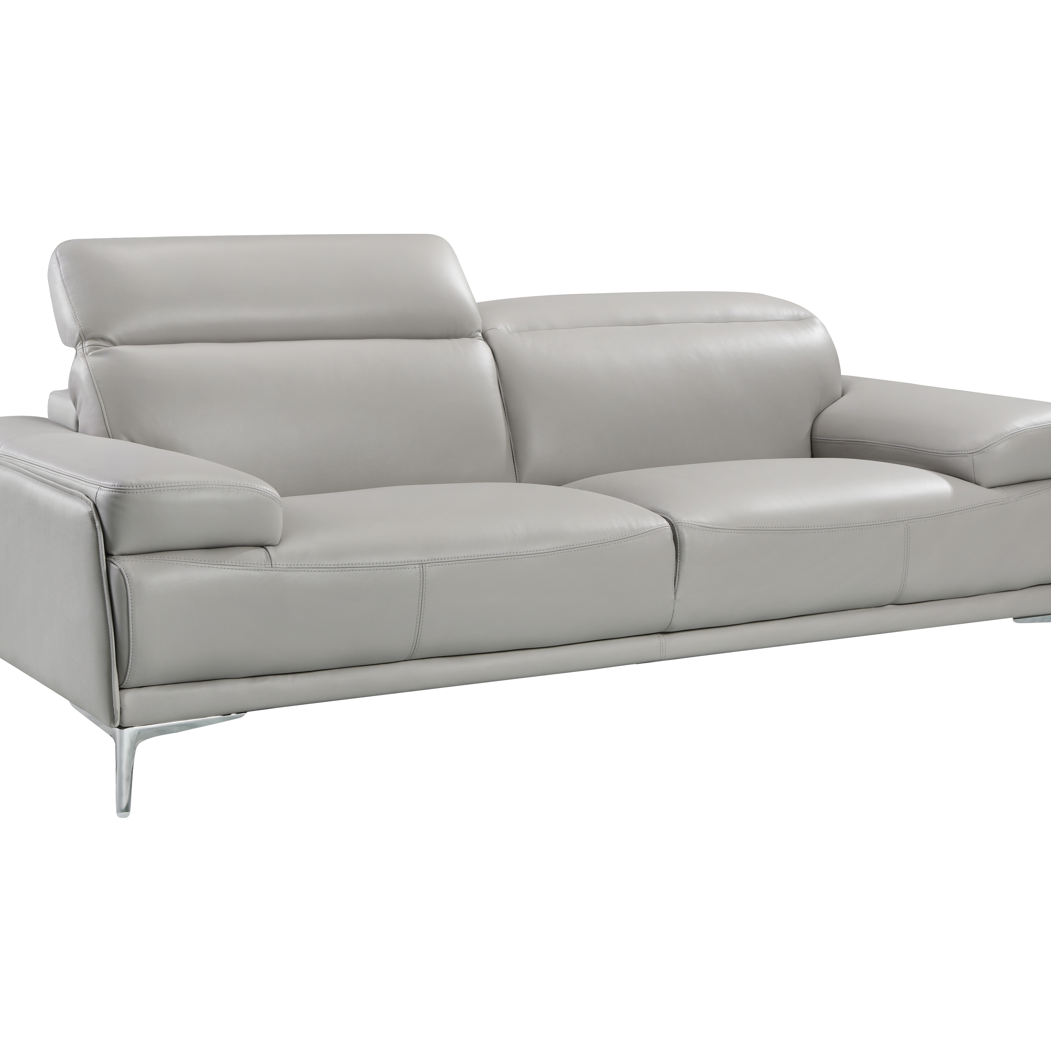 Nicolo Light Grey Sofa Side View.jpg