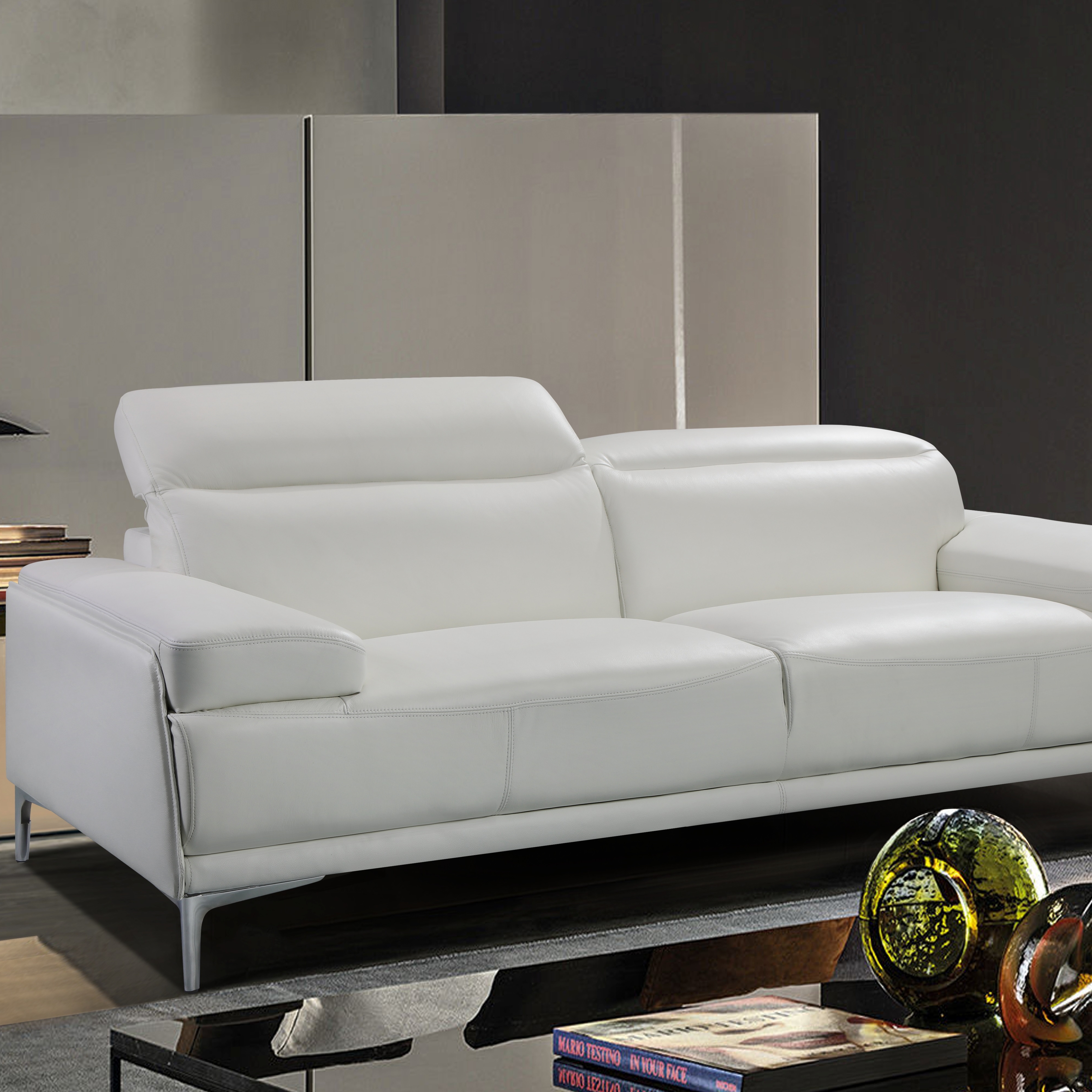 Nicolo White Sofa Room Setting Side View.jpg