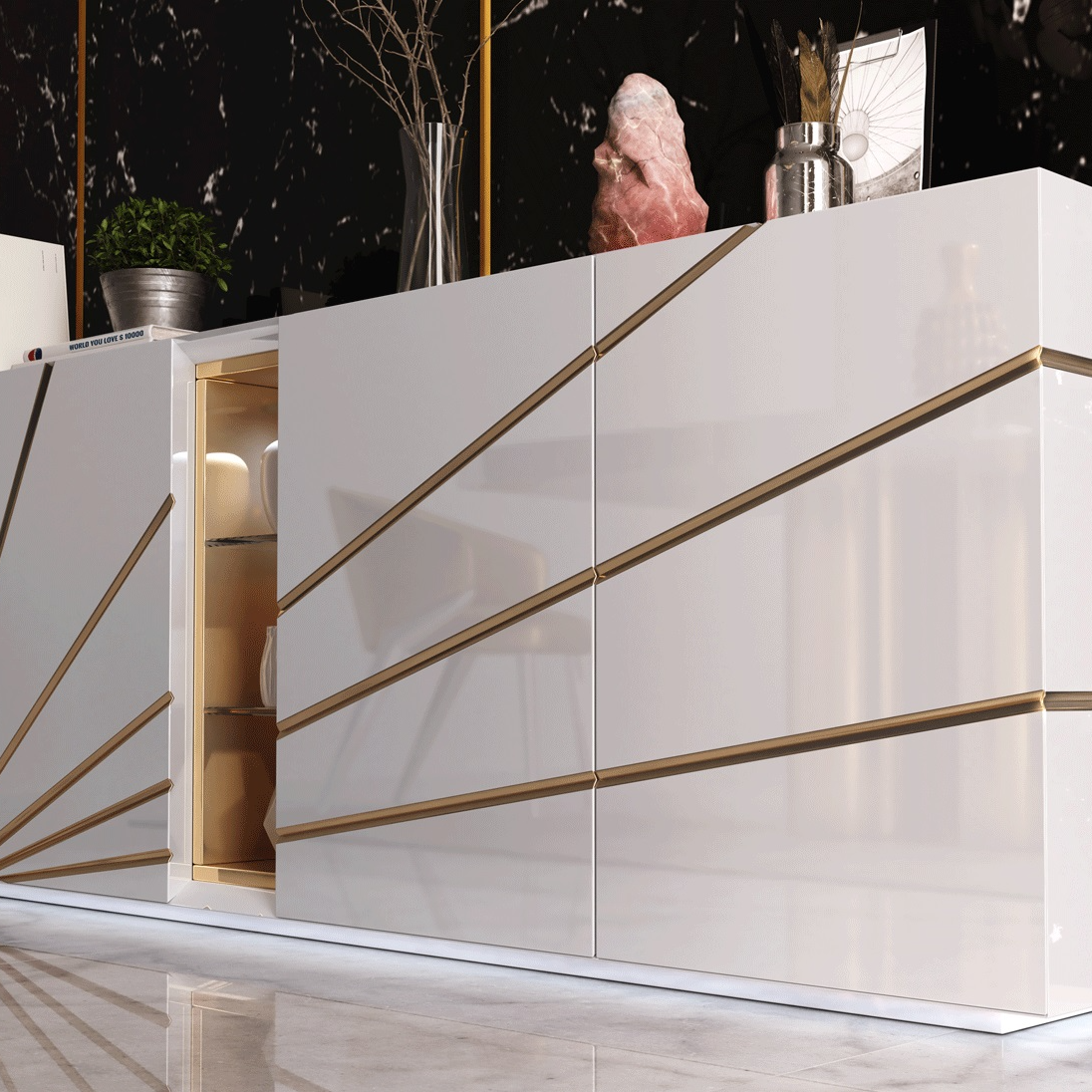 Oro White Buffet