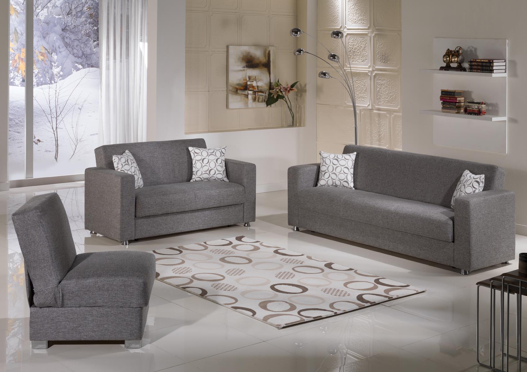 Tokyo Sofa-Bed in Diego Gray by Bellona Tokyo Sofa-Bed in Diego Gray by Bellona