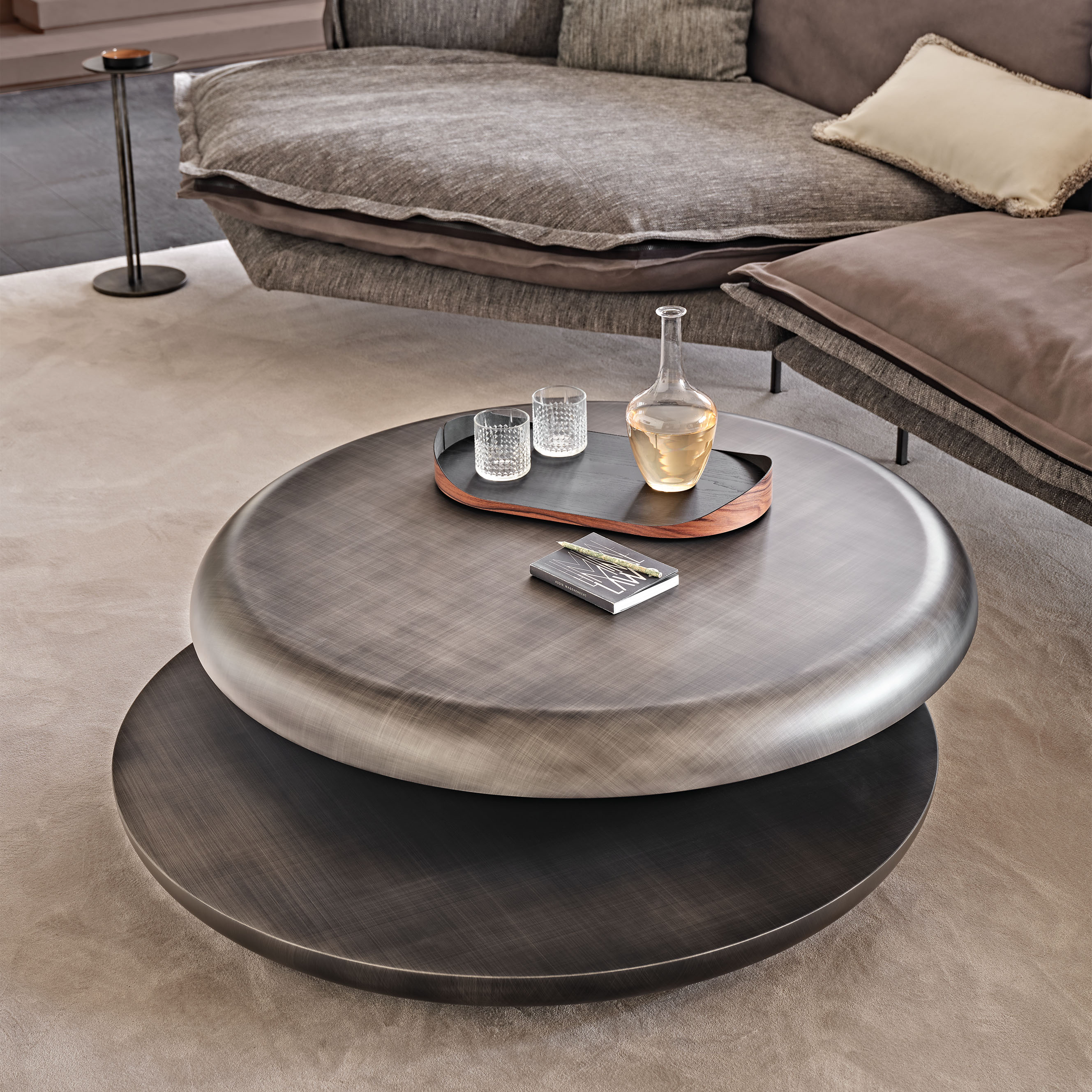 Cattelan Italia Yo-yo Brushed Coffee Table - Thumbnail 2