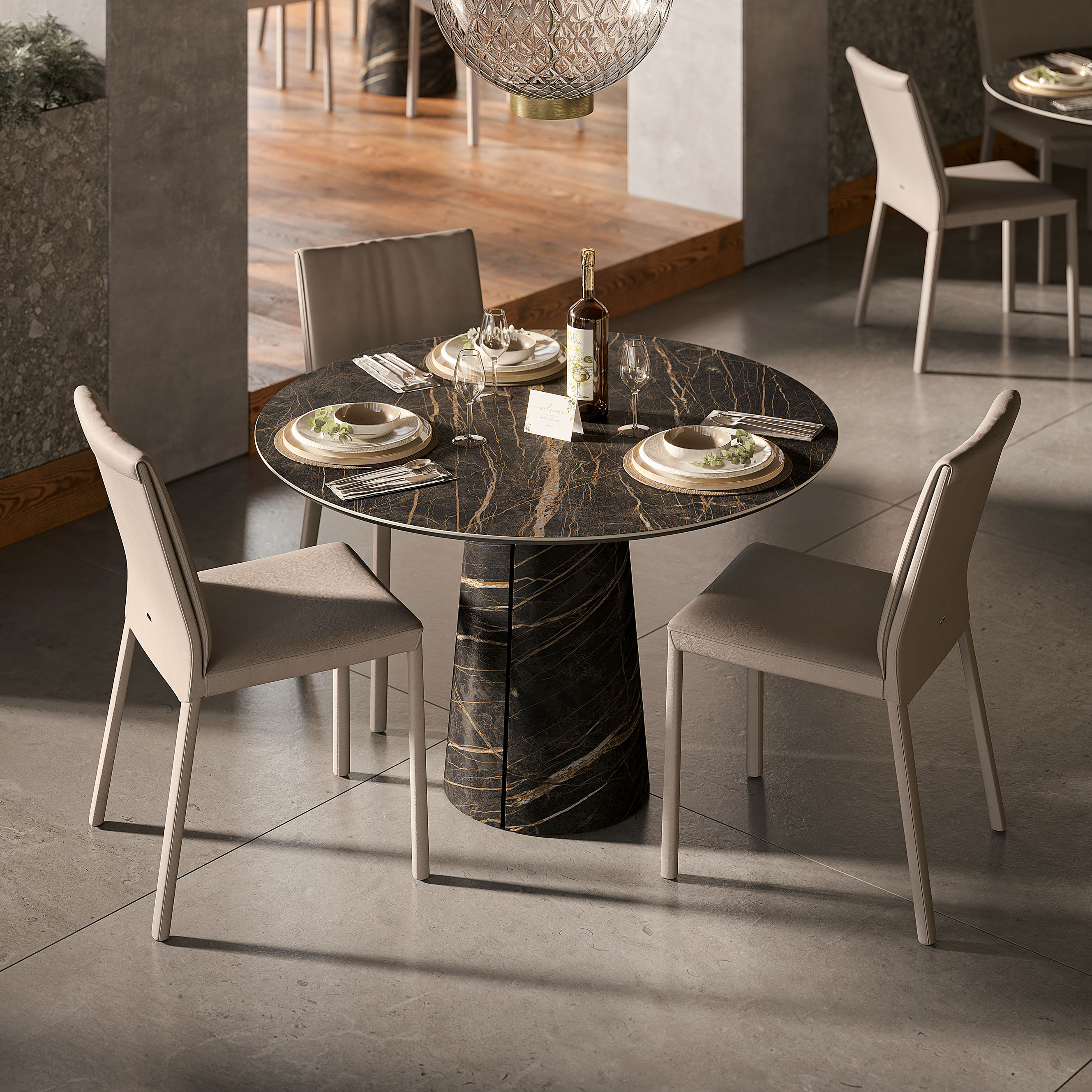 Cuba Keramik Bistrot Table - Thumbnail 5