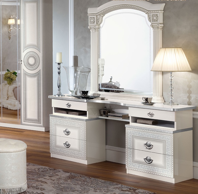Aida White Vanity Dresser