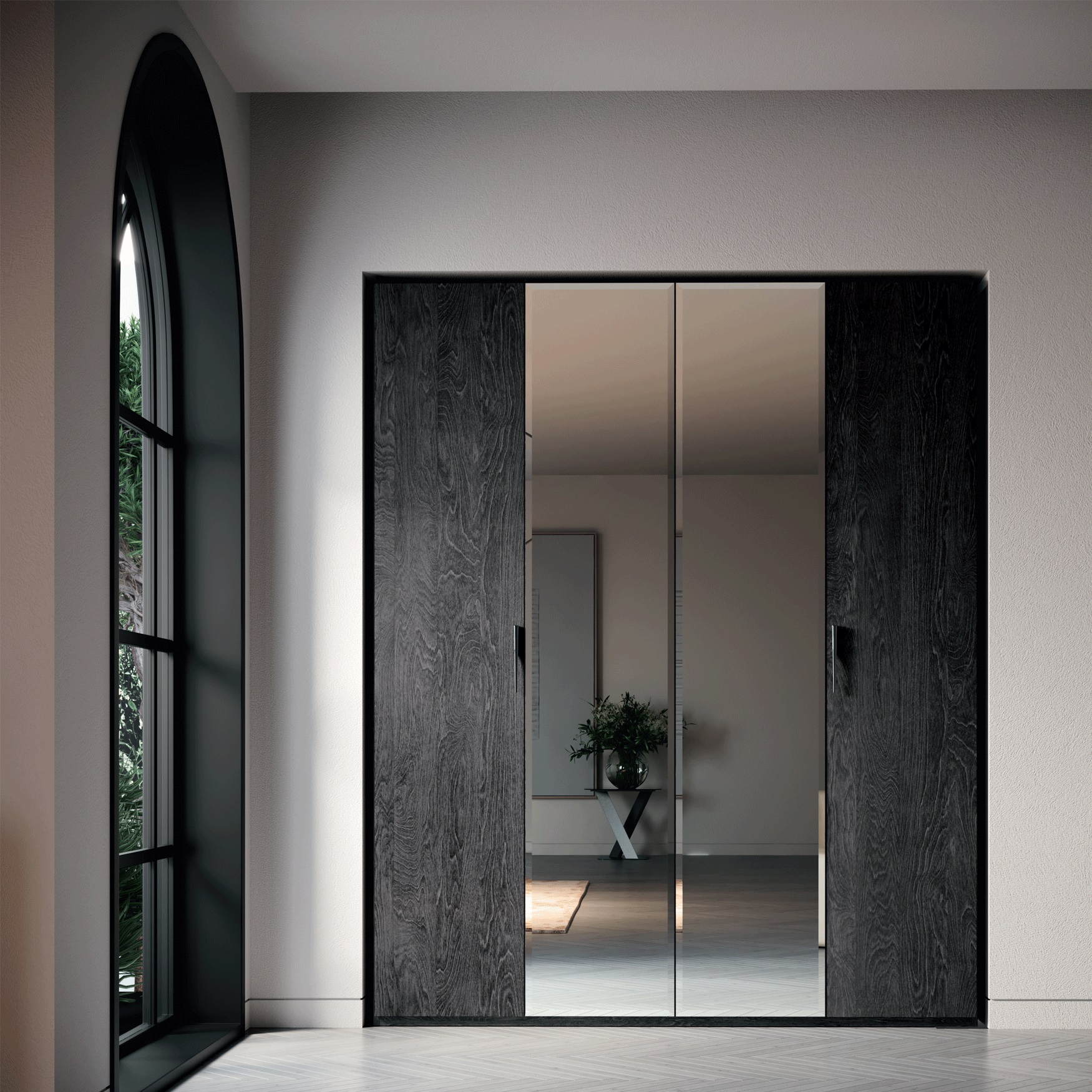 Onda 4-Door Wardrobe - Thumbnail 2