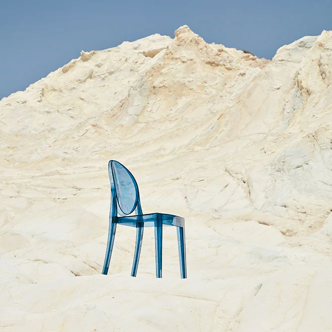 Victoria Ghost Fire Resistant Dining Chair - Thumbnail 5
