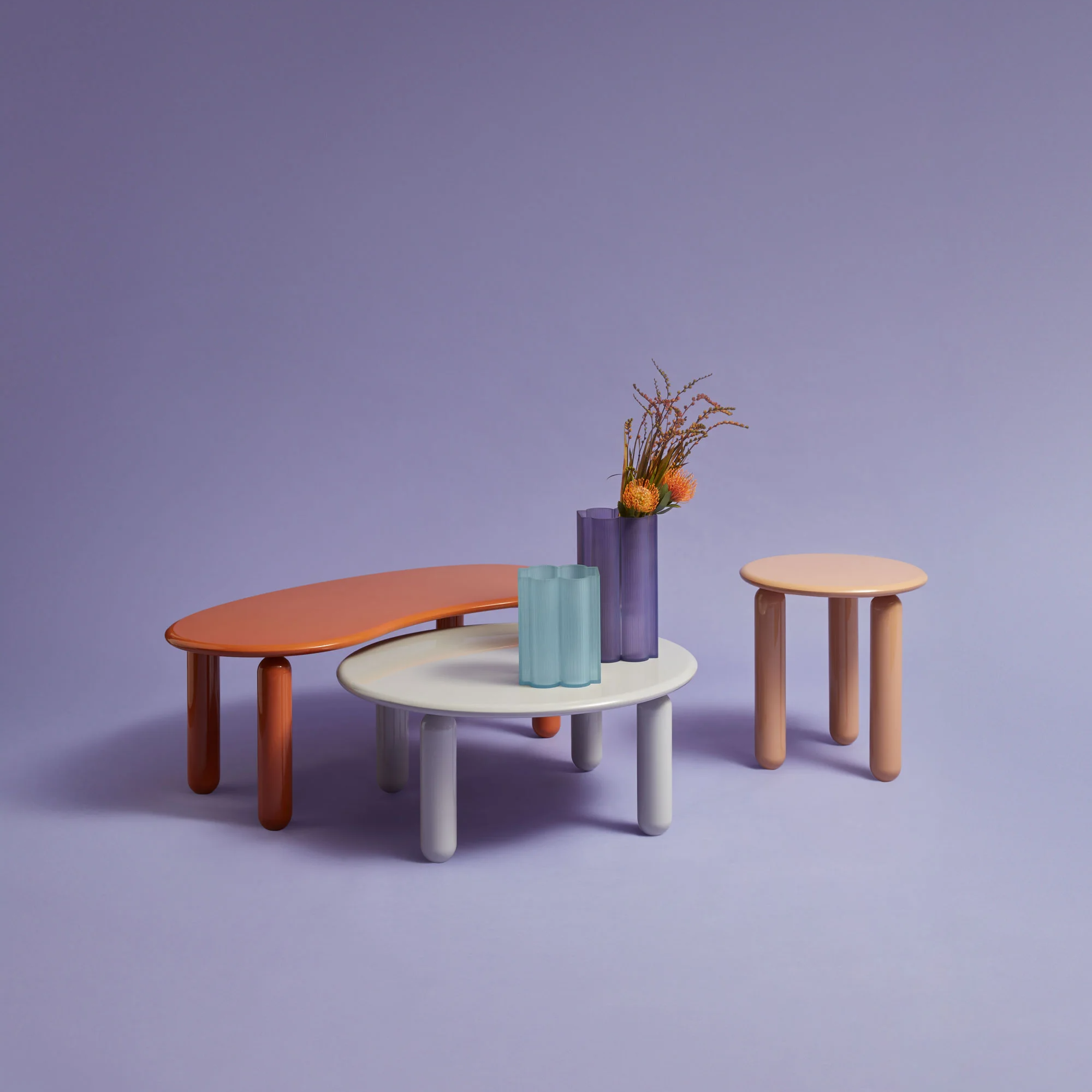 Kartell UNDIQUE MAS Modern Side Tables