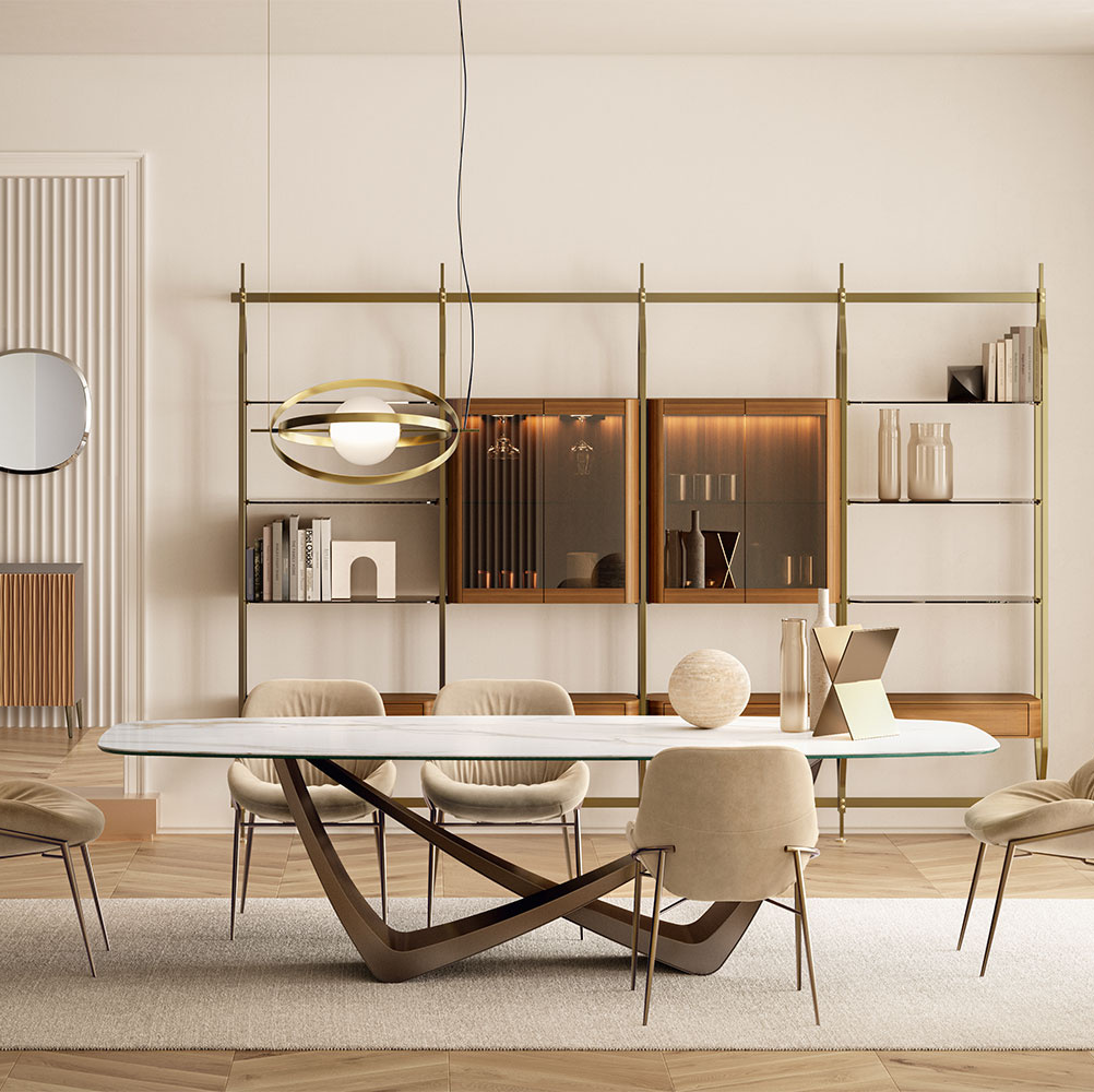 Bach Ceramic Dining Table - Thumbnail 5