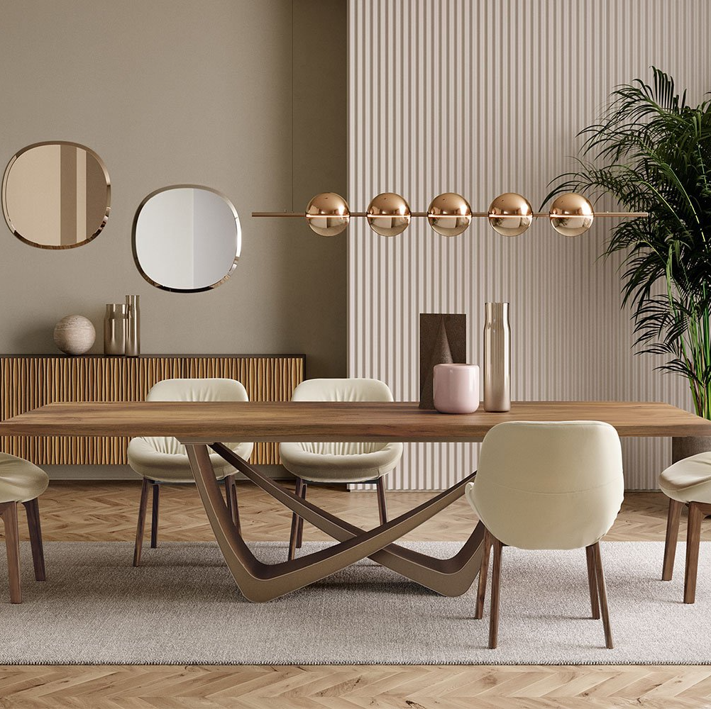 Bach Wood Dining Table - Thumbnail 5