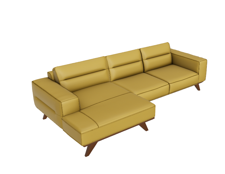 Adrenalina Sofa with Chaise by Natuzzi Editions
