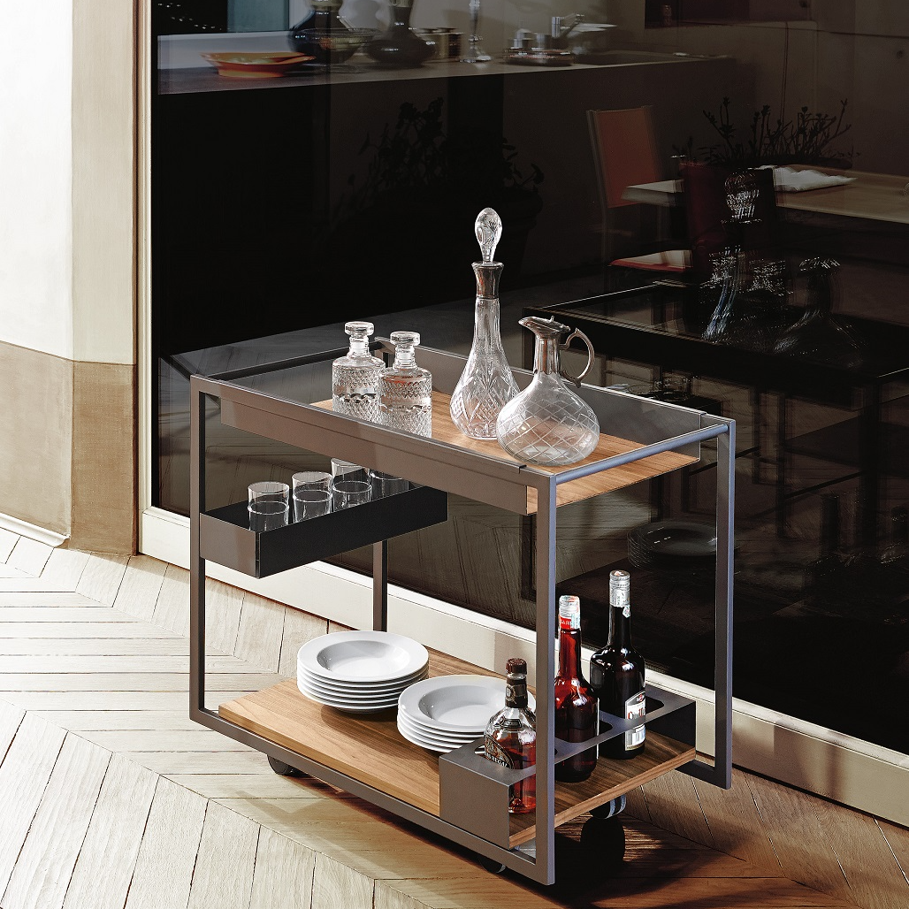 Mojito Wood Trolley Table - Thumbnail 4