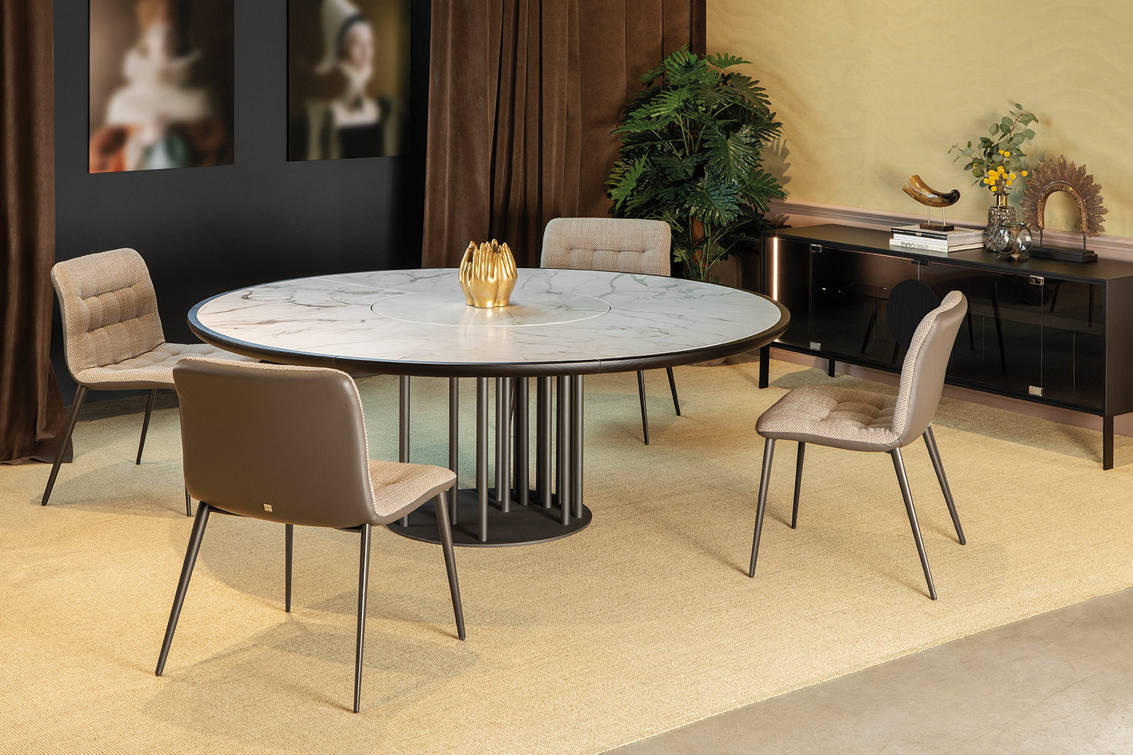 Tonin Casa Luxo Ceramic Dining Table - Thumbnail 3