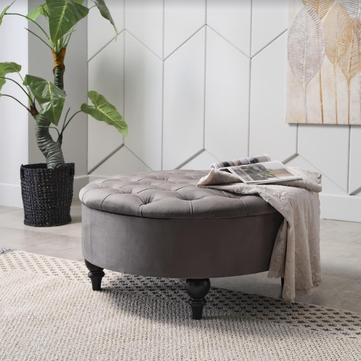 Suave Storage Ottoman