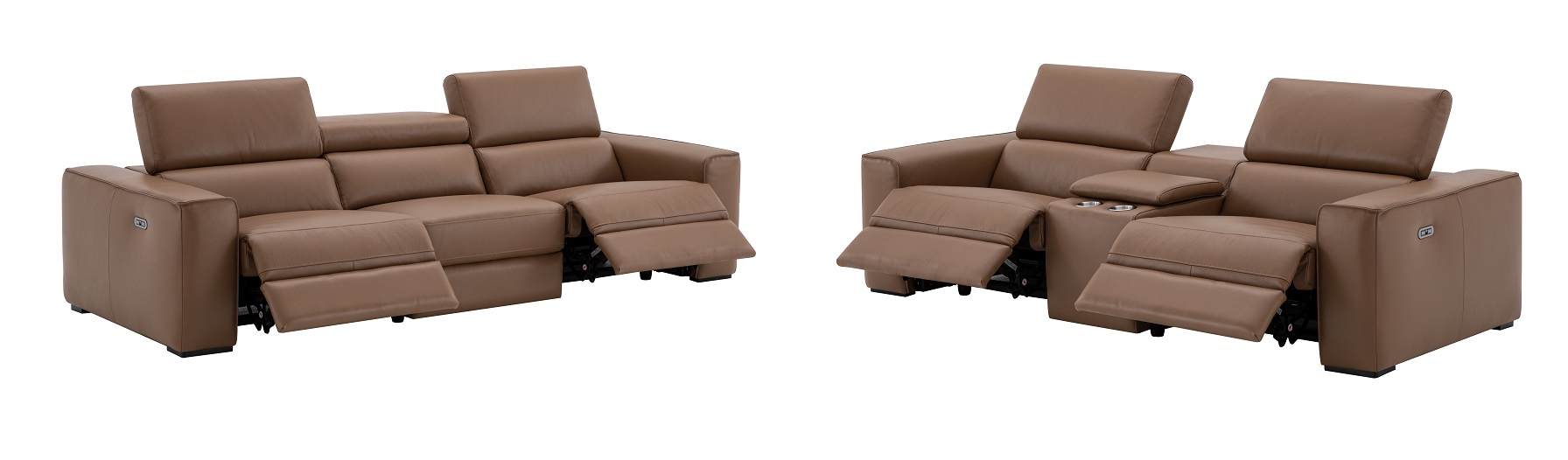 Picasso Caramel sofa and love seat with console.jpg