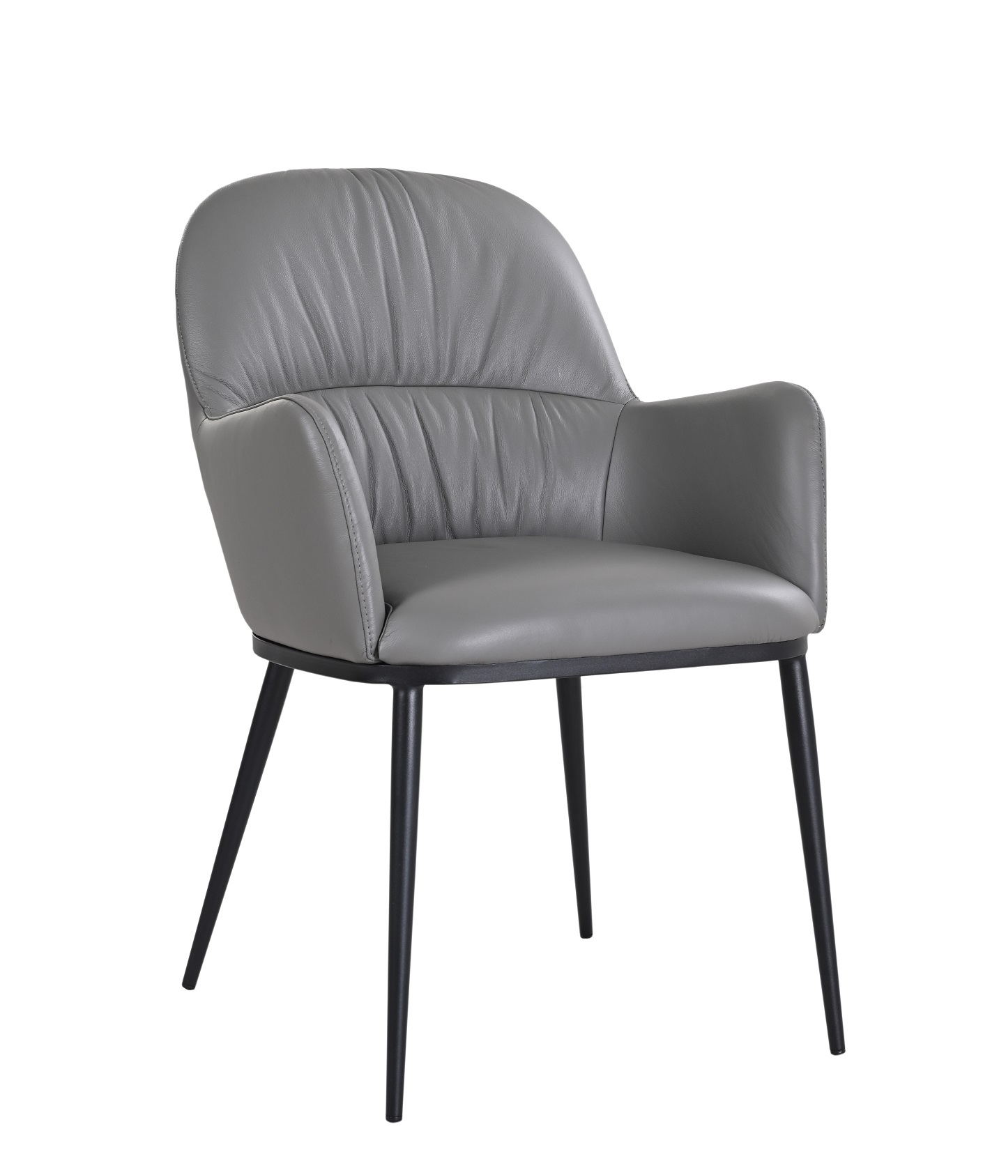 Kora Armchair Model 61220P - Charcoal Grey 801 Side_1.jpg