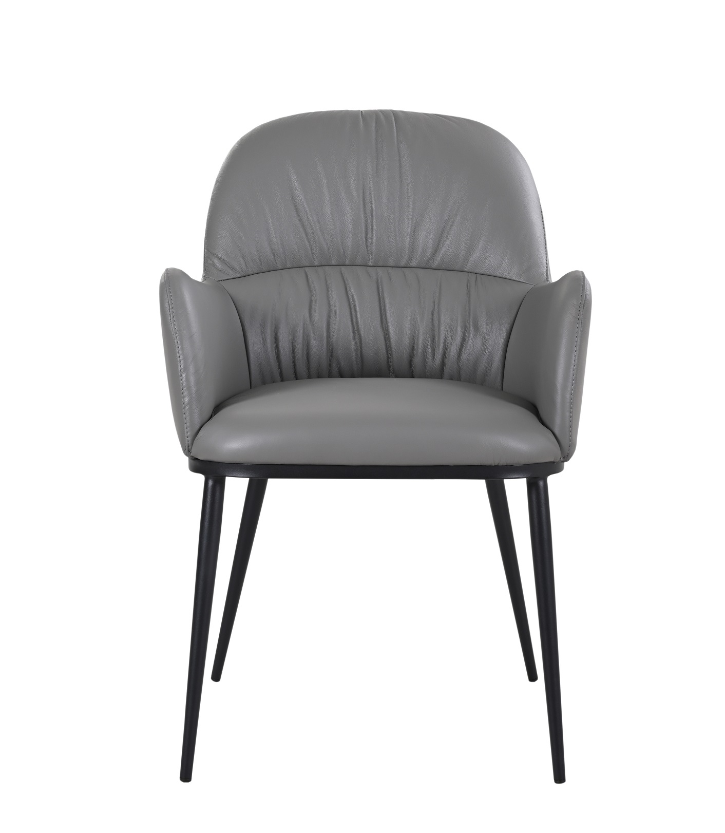 Kora Armchair Model 61220P - Charcoal Grey 801 Front.jpg