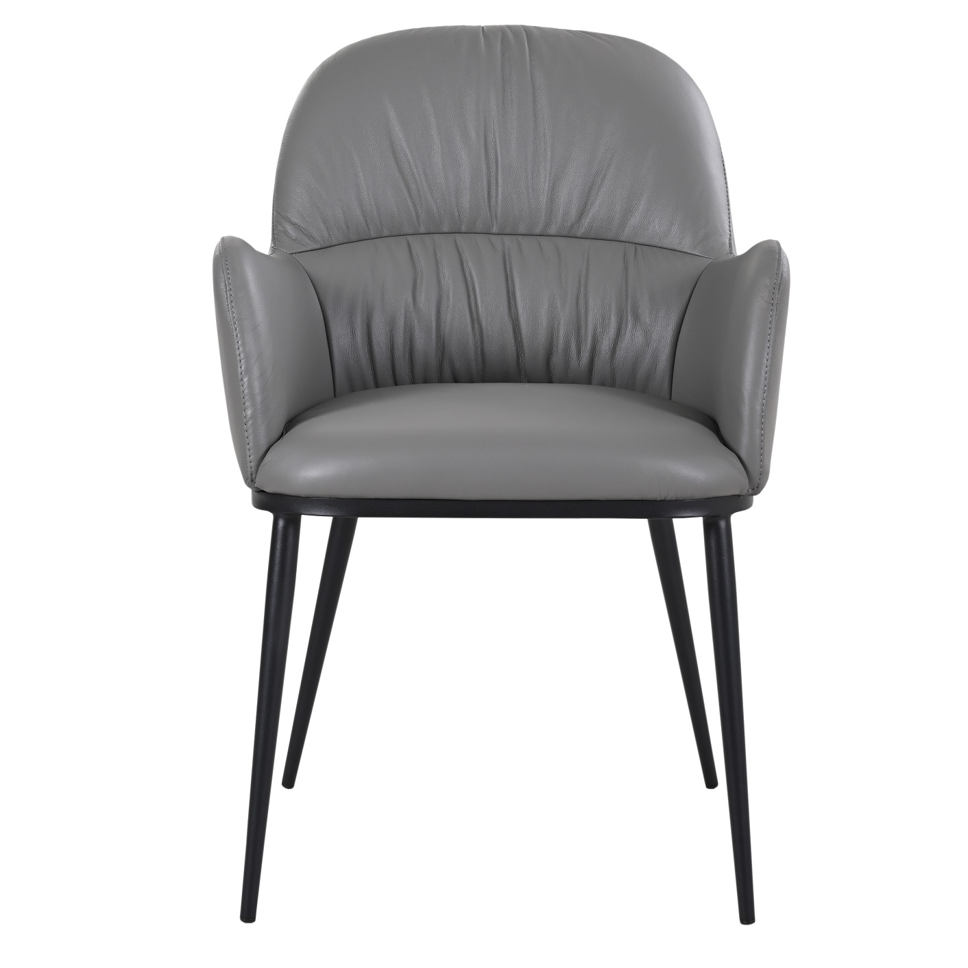 Kora Armchair Model 61220P - Charcoal Grey 801 Front.jpg