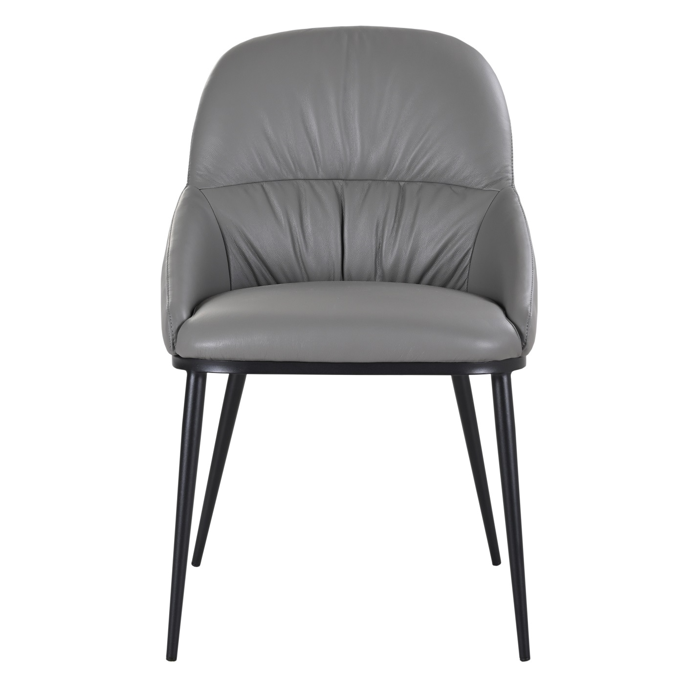Kora Chair Model 61219P - Charcoal Grey 801 Front.jpg