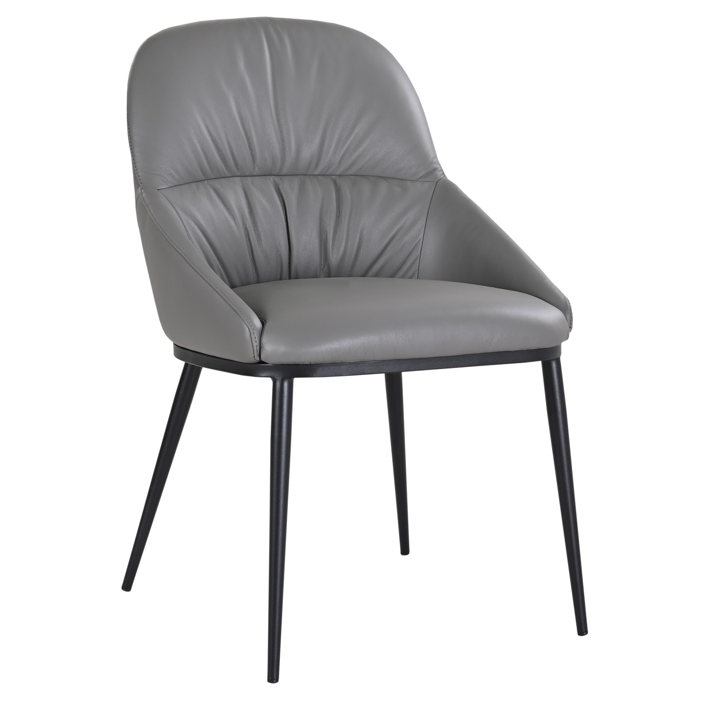 Kora Chair Model 61219P - Charcoal Grey 801 Side.jpg