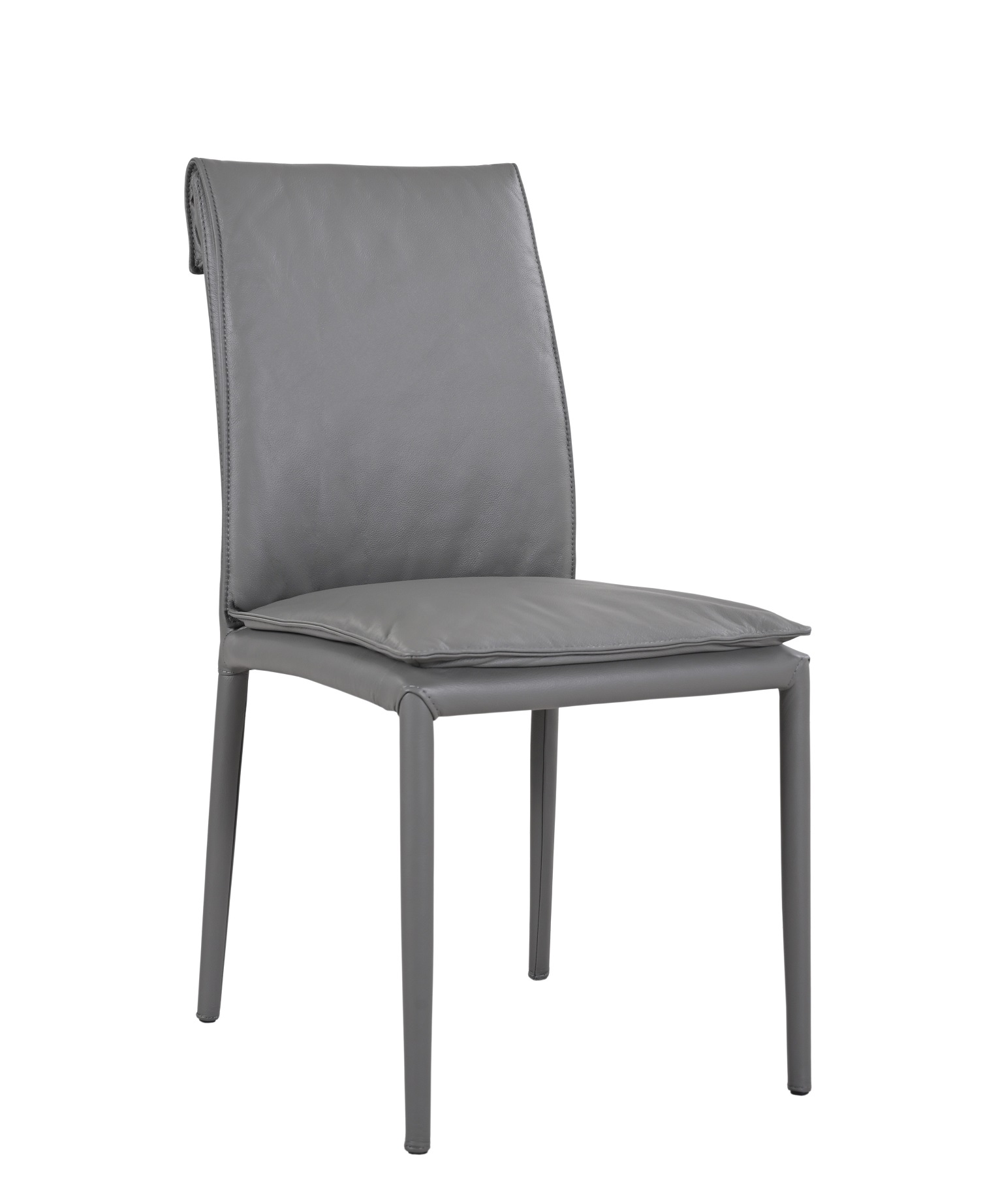 Togo Chair Model 61238M - Charcoal Grey 801 Side.jpg
