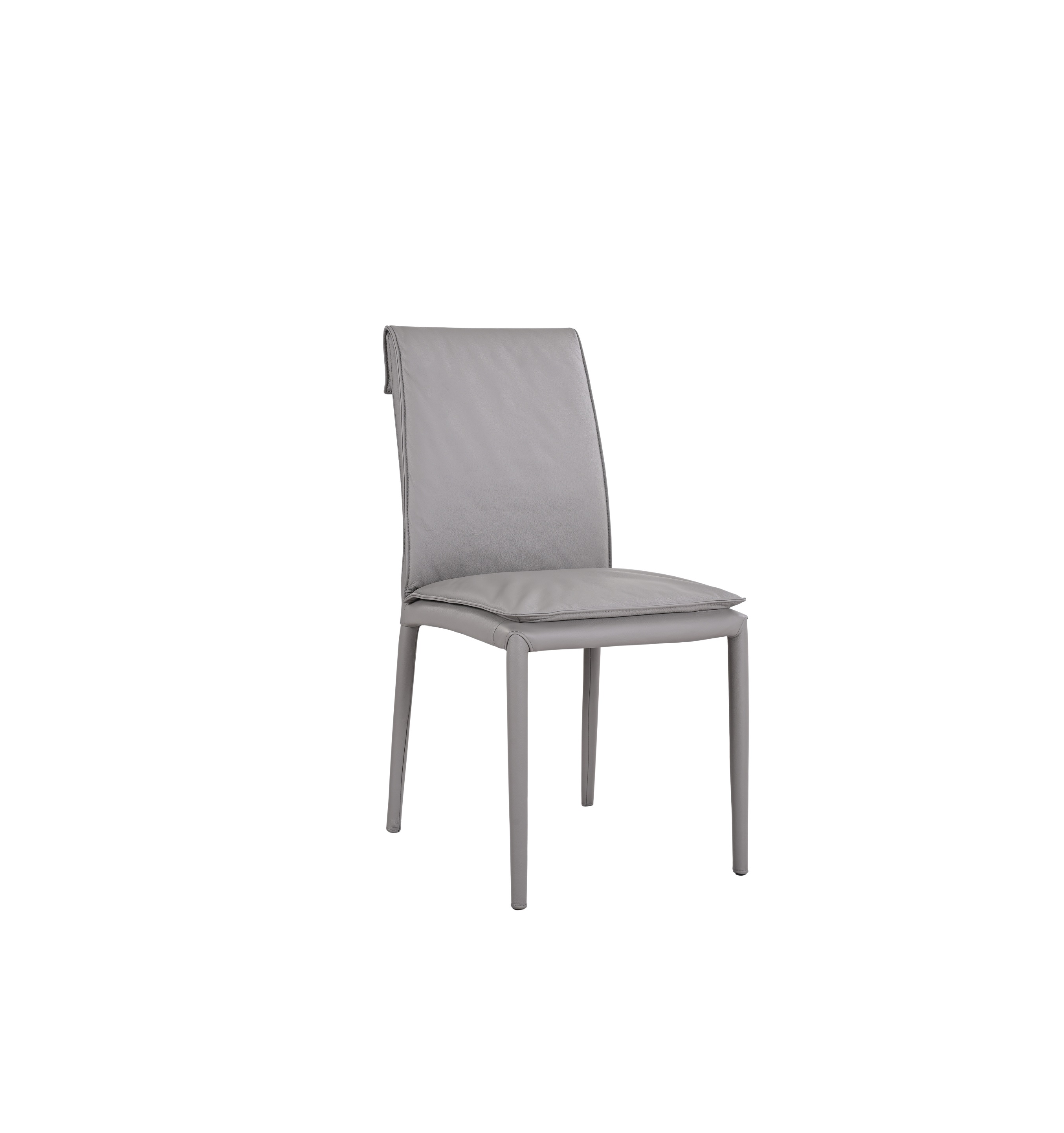 Togo Chair Model 61238M - Grey 821 Side.jpg