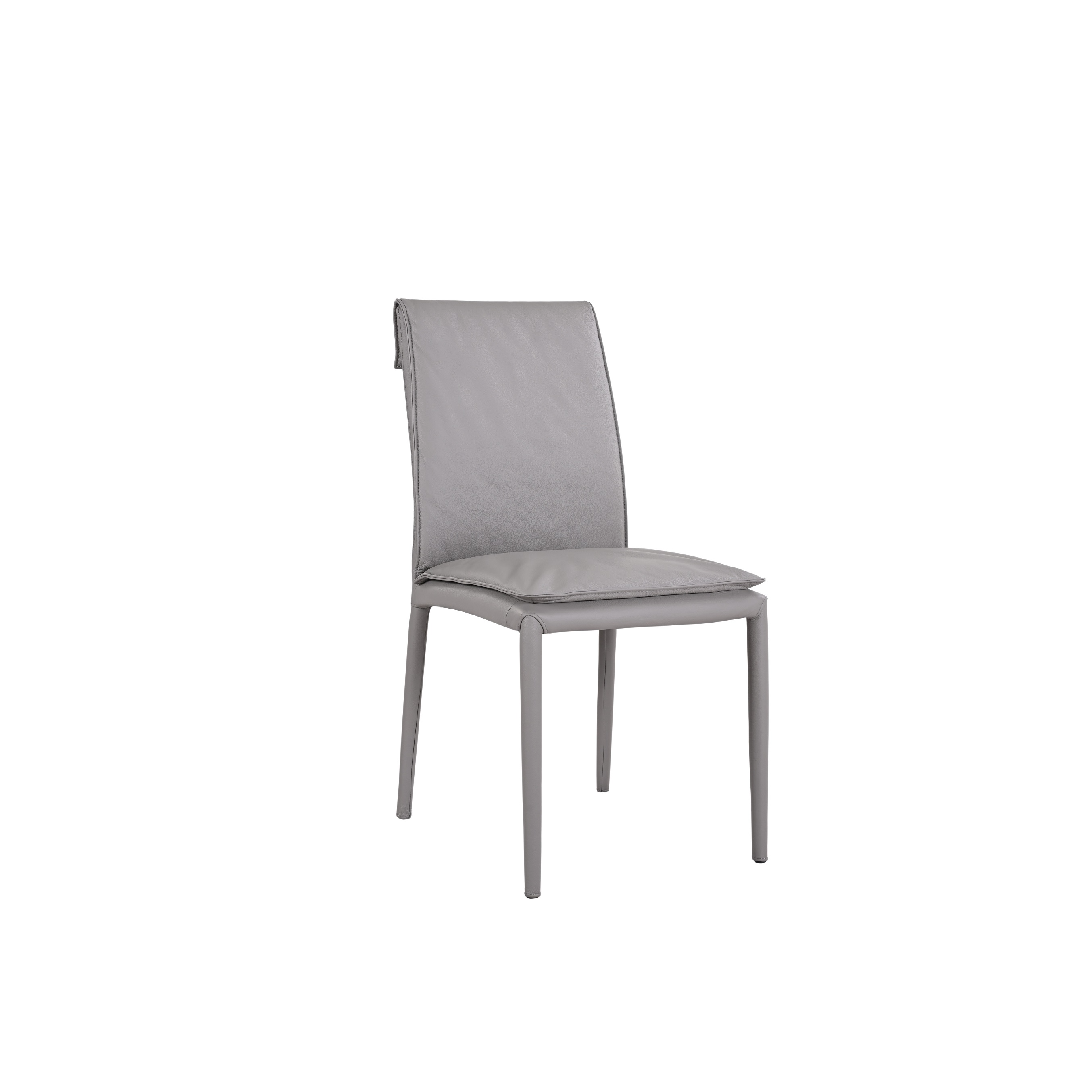 Togo Chair Model 61238M - Grey 821 Side.jpg