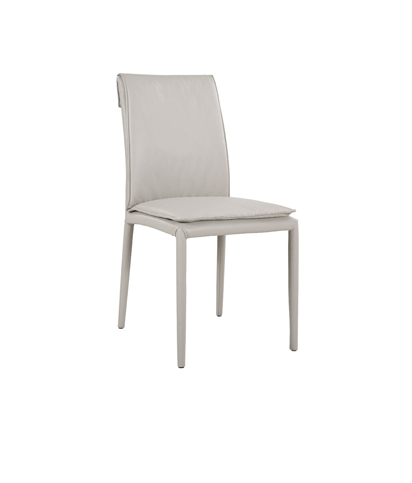 Togo Chair Model 61238M - Light Grey 820 Side.jpg