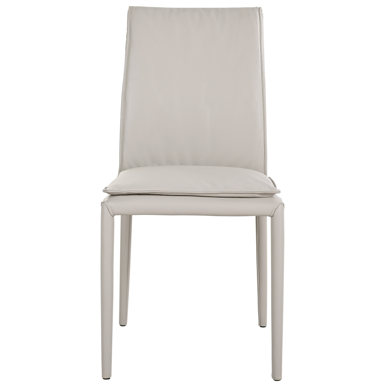 Togo Chair Model 61238M - Light Grey 820 Front.jpg