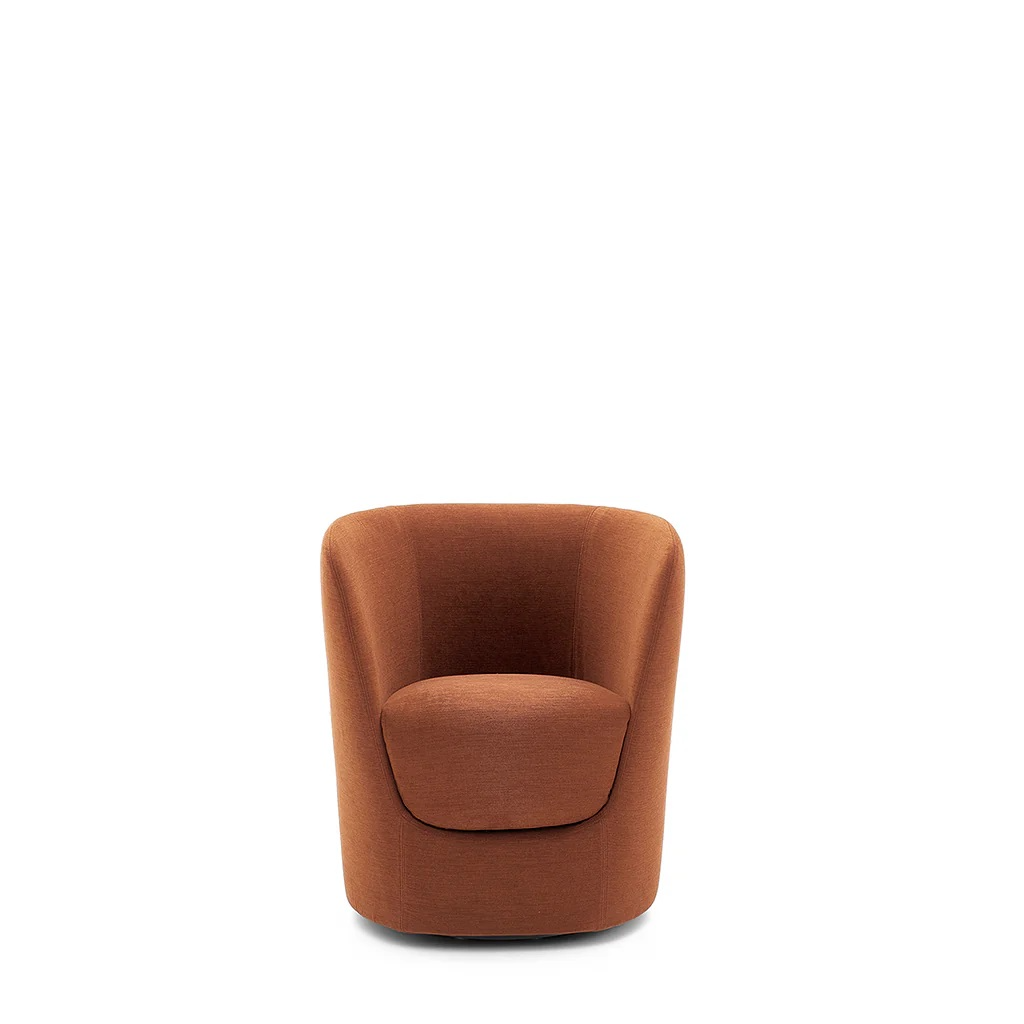 Oplà Rust Orange Bellis 35 Fabric Armchair