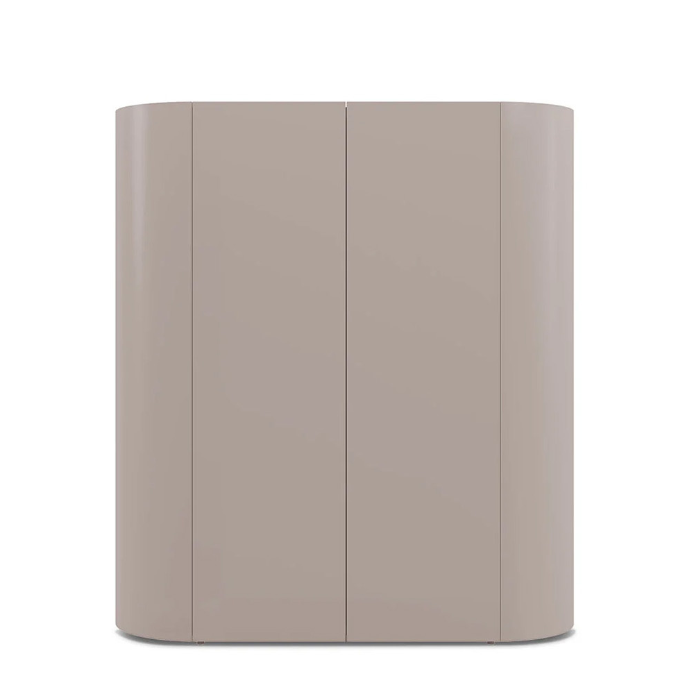 Dedalo Bar Cabinet in Medium Beige Ecru Matt Laquer