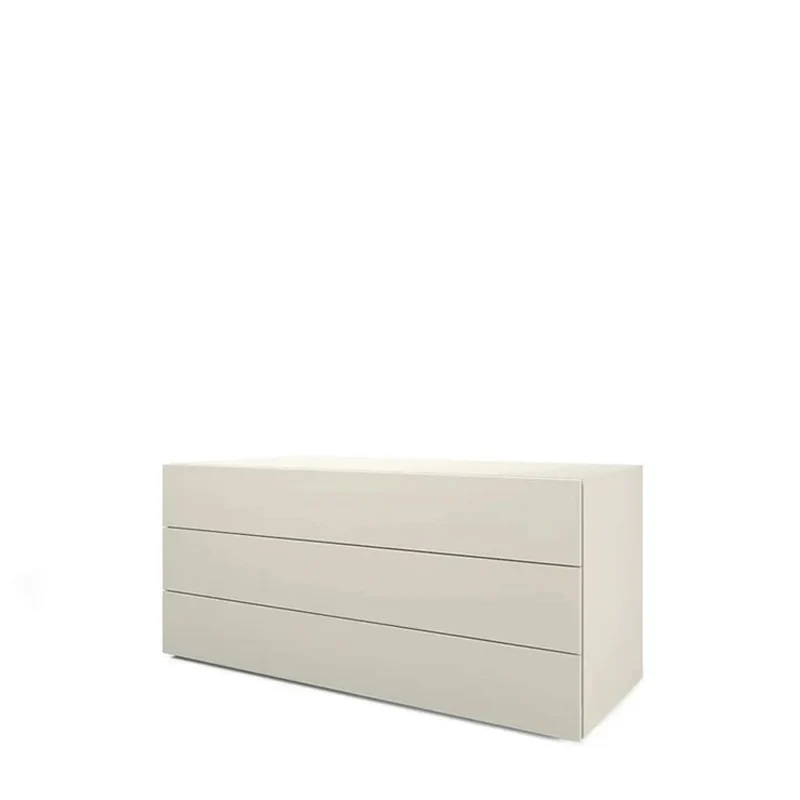 People 3-Drawer Matt Beige Seta Dresser