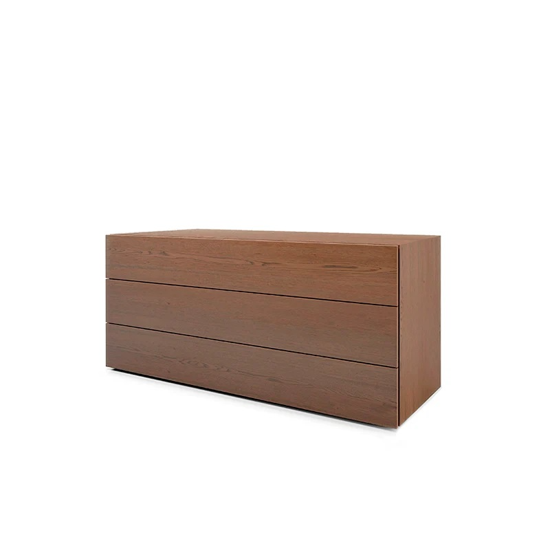 People 3-Drawer Walnut Dresser