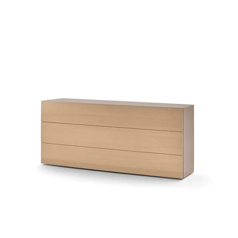 People 3-Drawer Bleached Ash/Ecru Medium Beige Dresser
