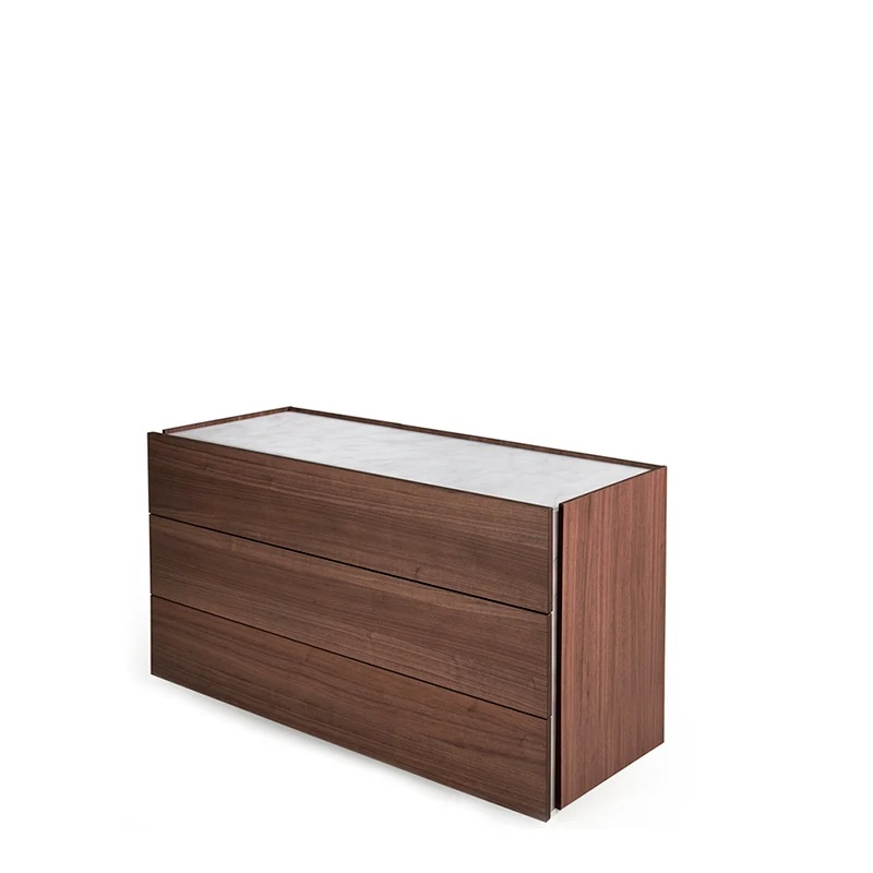 Atlante 3-Drawer Walnut Dresser