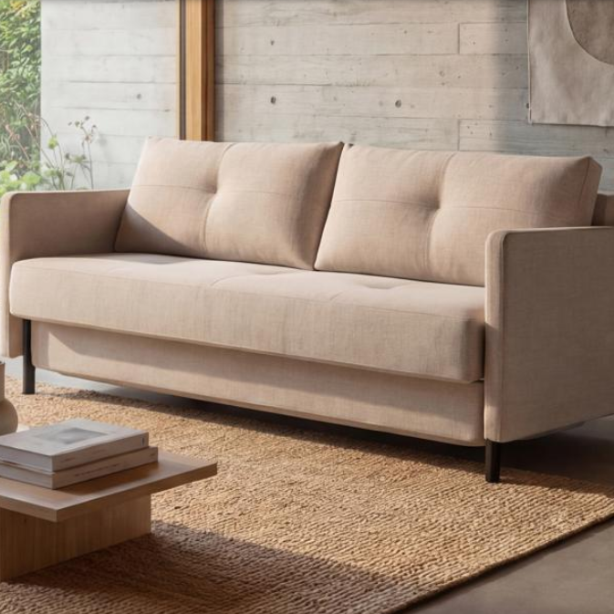 Cubed Sofa Bed Queen Size with Arms