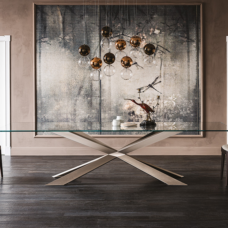 Spyder Glass Dining Table